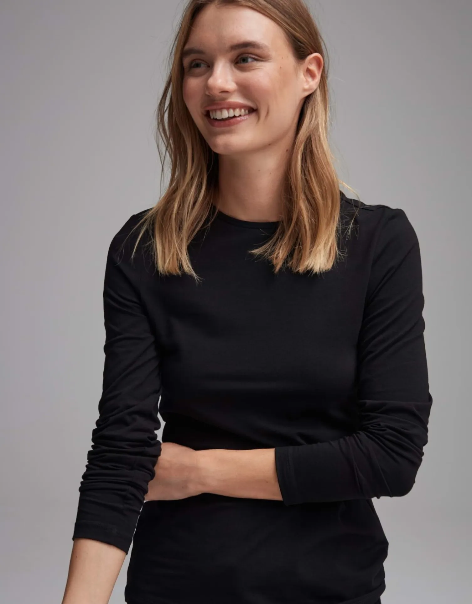 someday Fashion Shirts>Longsleeve Smilla Black