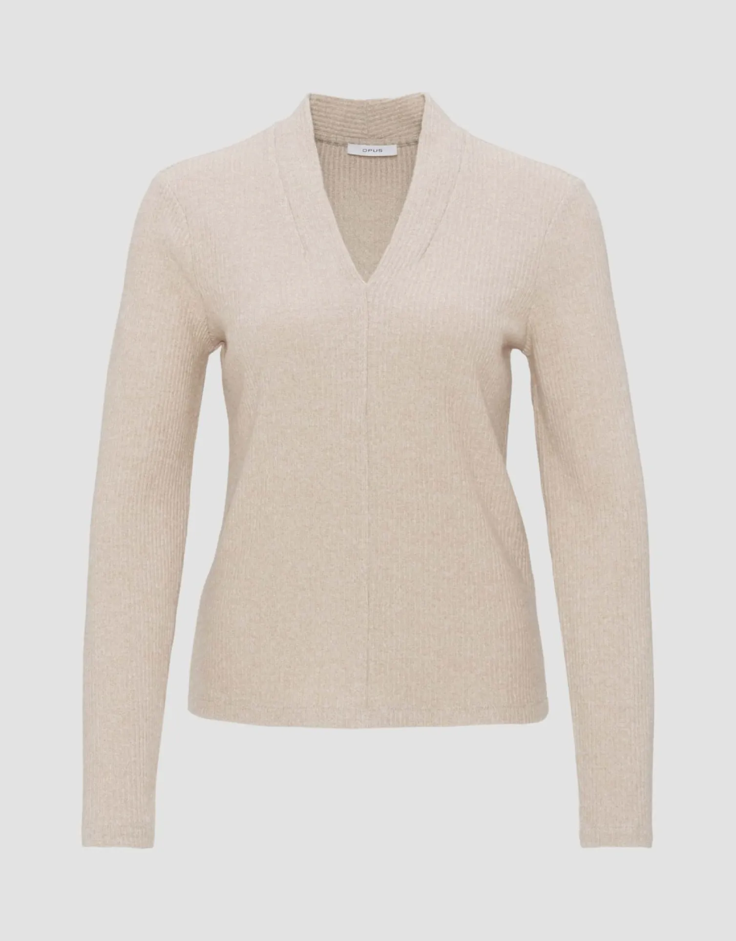 someday Fashion Shirts>Longsleeve Somoko Macadamia
