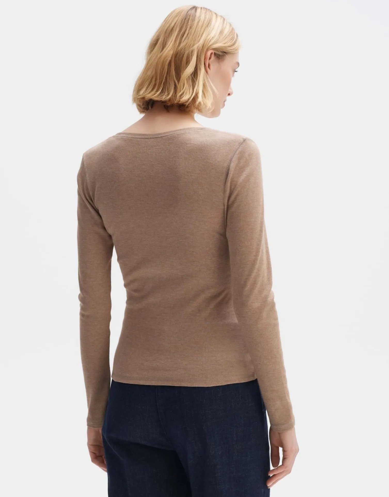 someday Fashion Shirts>Longsleeve Sorana Nutmeg