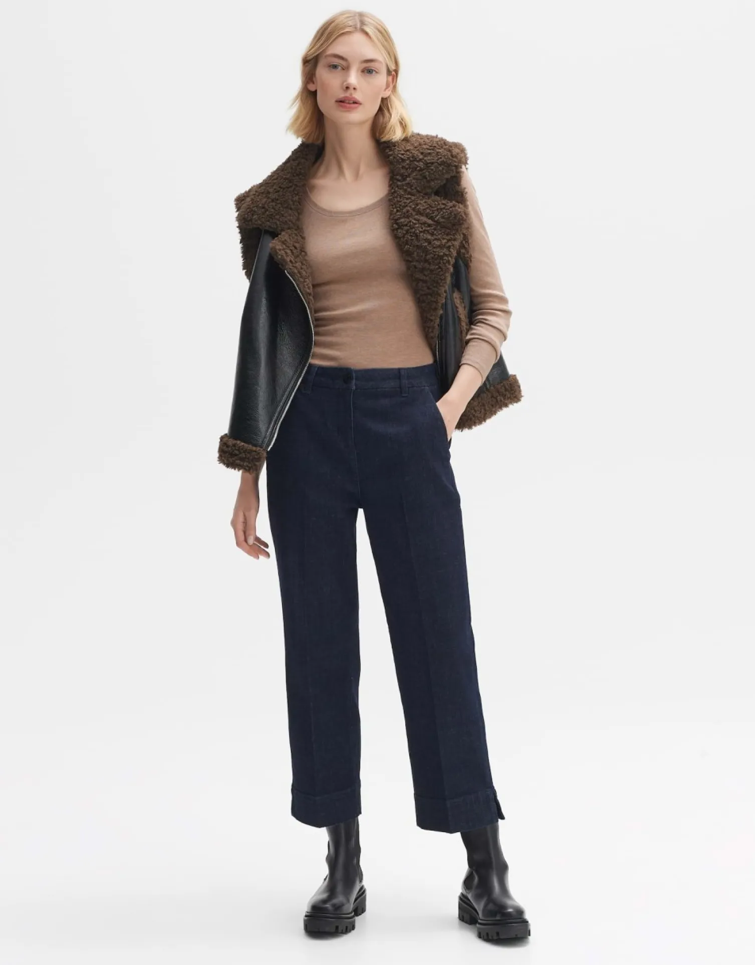 someday Fashion Shirts>Longsleeve Sorana Nutmeg