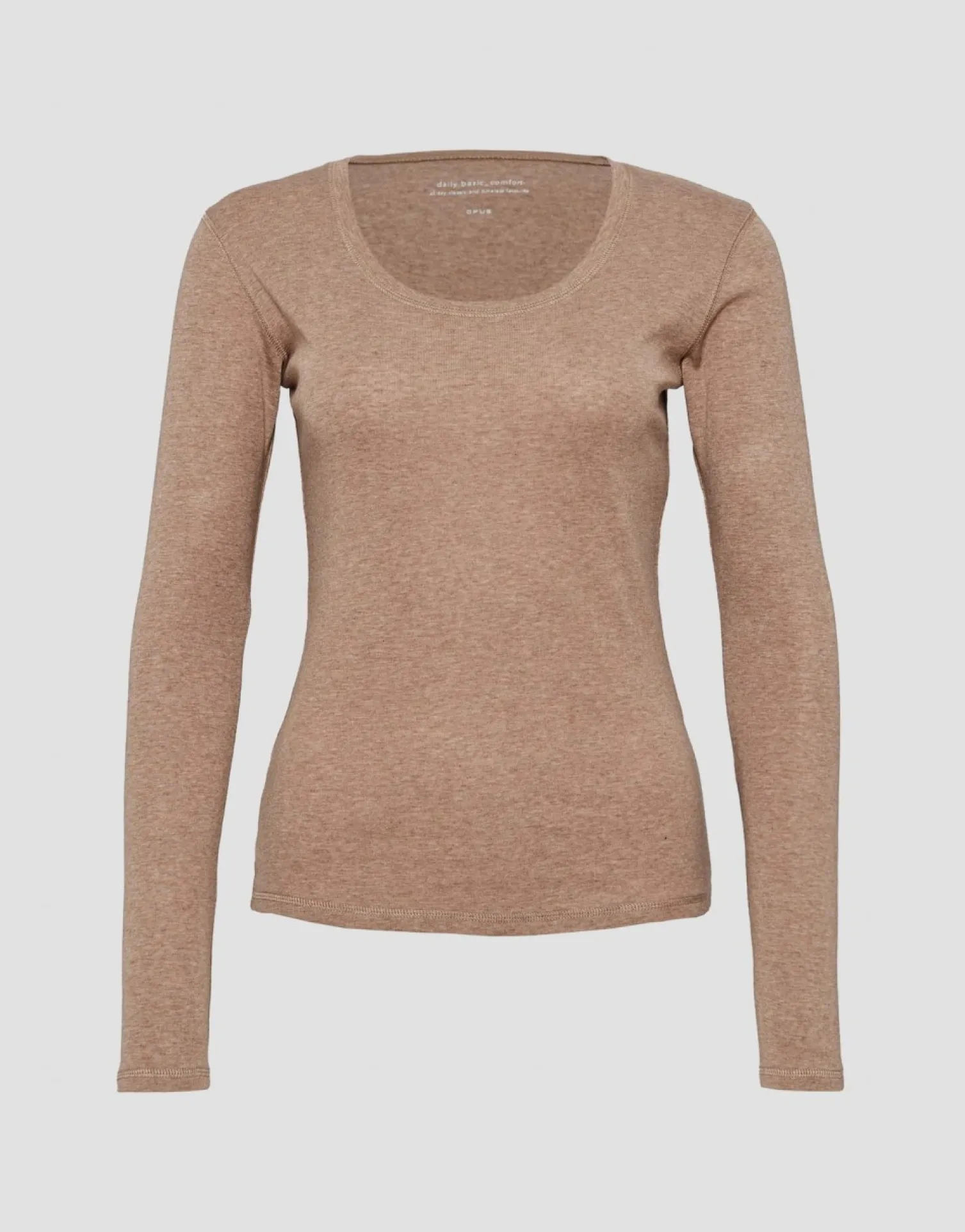 someday Fashion Shirts>Longsleeve Sorana Nutmeg