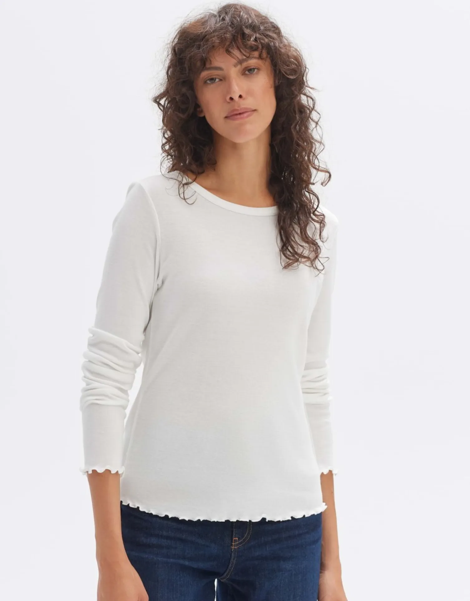 someday Fashion Shirts>Longsleeve Surbel Milk
