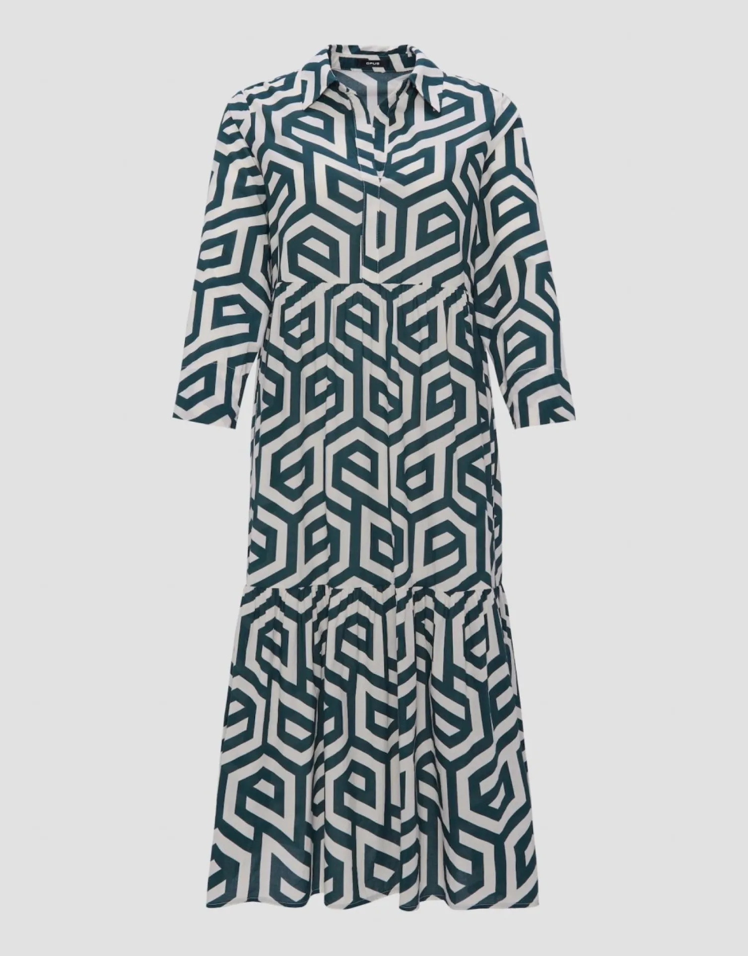 someday Fashion Jurken Rokken>Midi Jurk Werano Natural Glaze