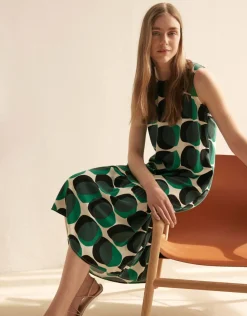someday Fashion Jurken Rokken>Midi Jurk Wicy Witty Deep Teal