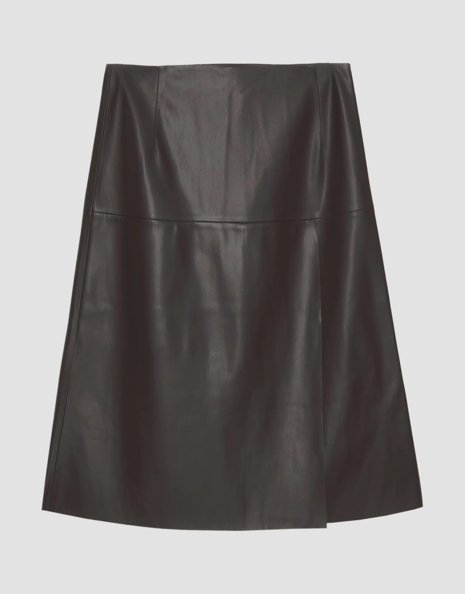 someday Fashion Jurken Rokken>Midi Rok Omeno Dark Chocolate