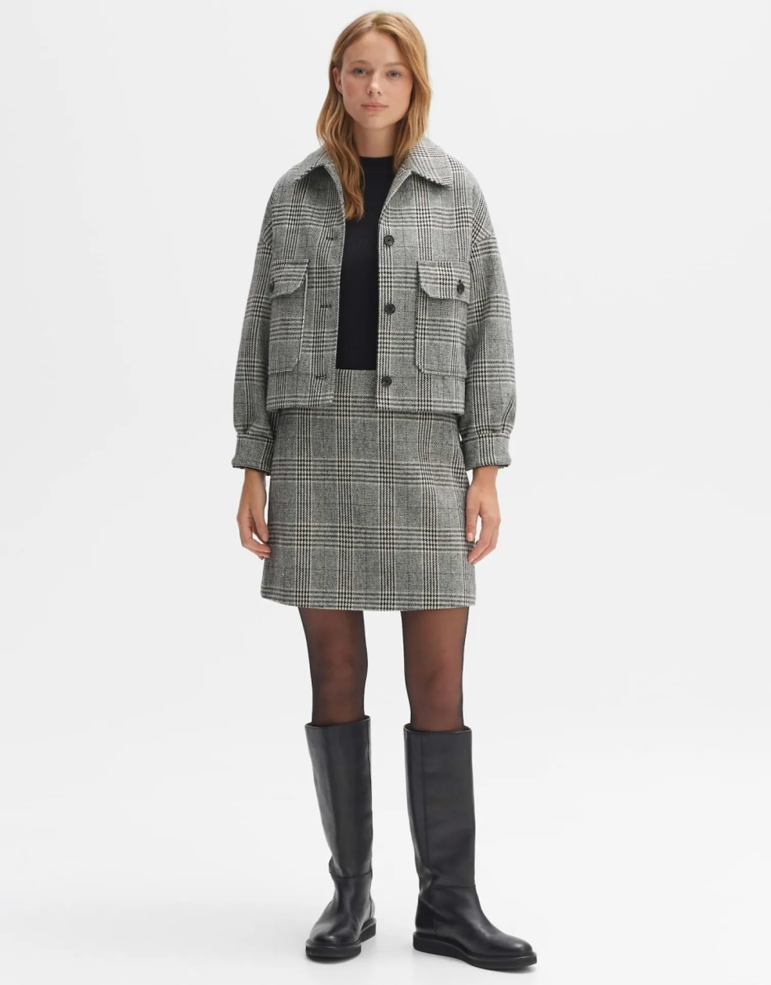 someday Fashion Jurken Rokken>Minirok Romela Check Black