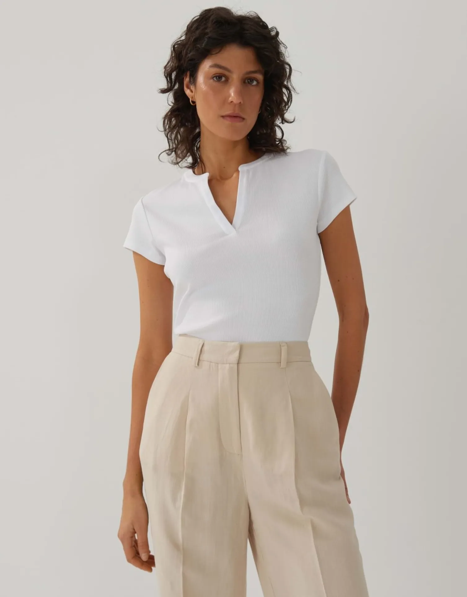 someday Fashion Shirts>Overhemd Kleoh Detail White