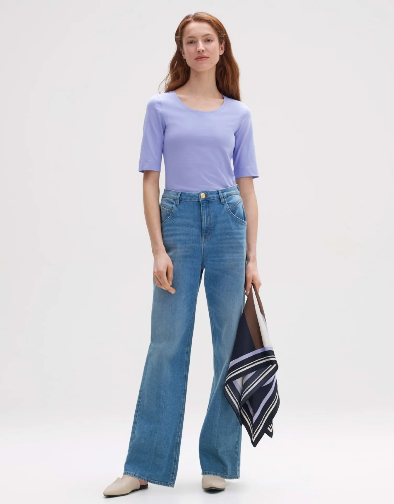 someday Fashion Shirts>Overhemd Sanika Soft Viola