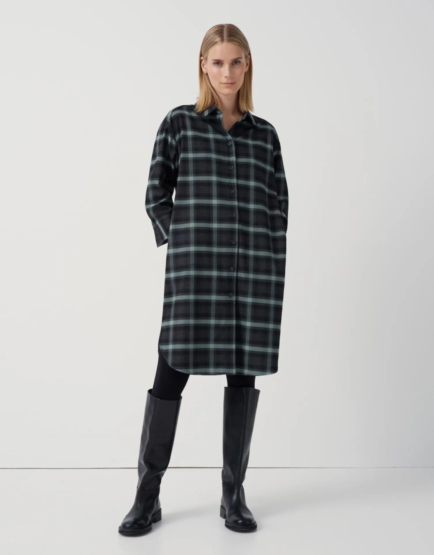 someday Fashion Jurken Rokken>Overhemdjurk Quarolin Soft Green