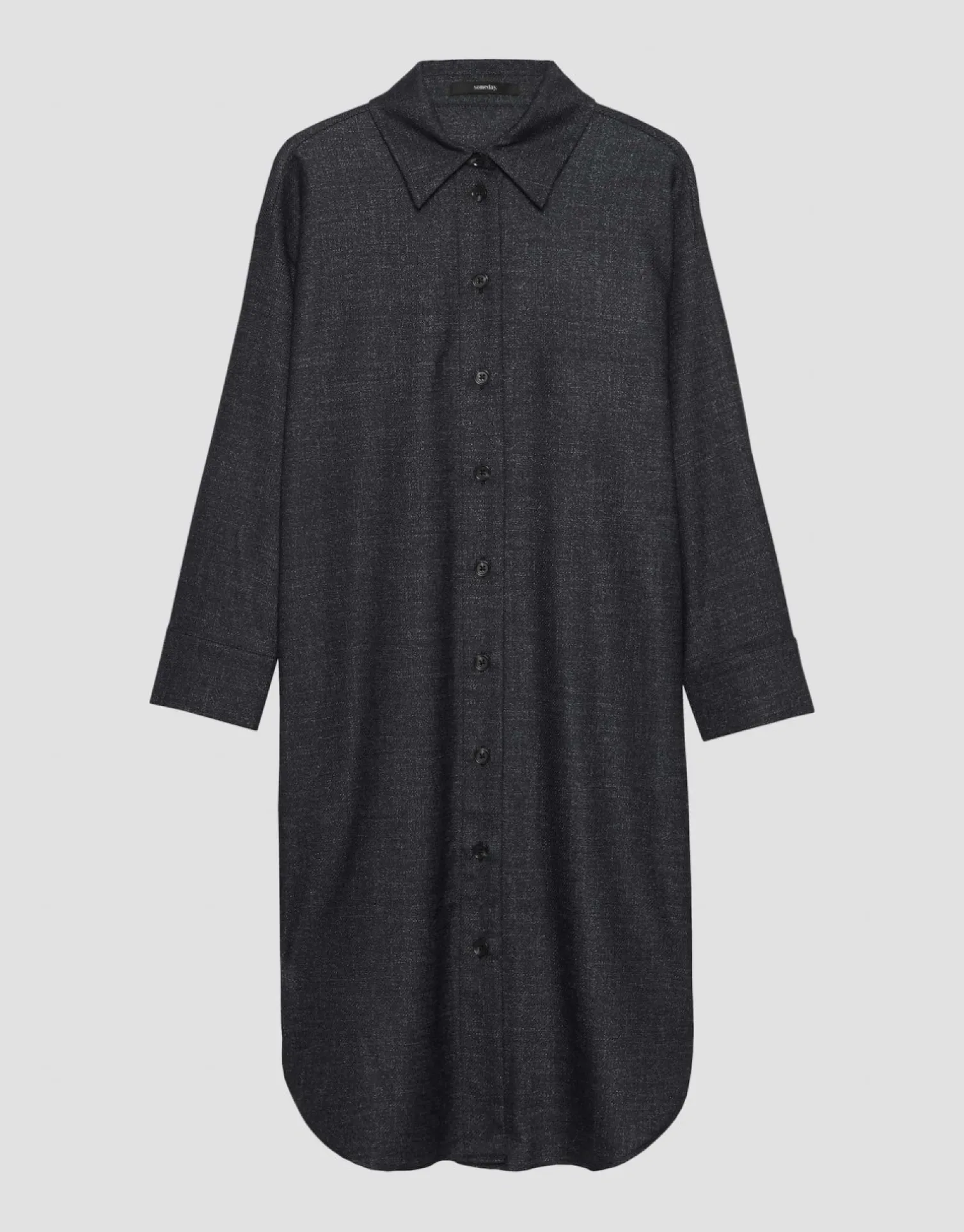 someday Fashion Jurken Rokken>Overhemdjurk Quarolin Texture Black