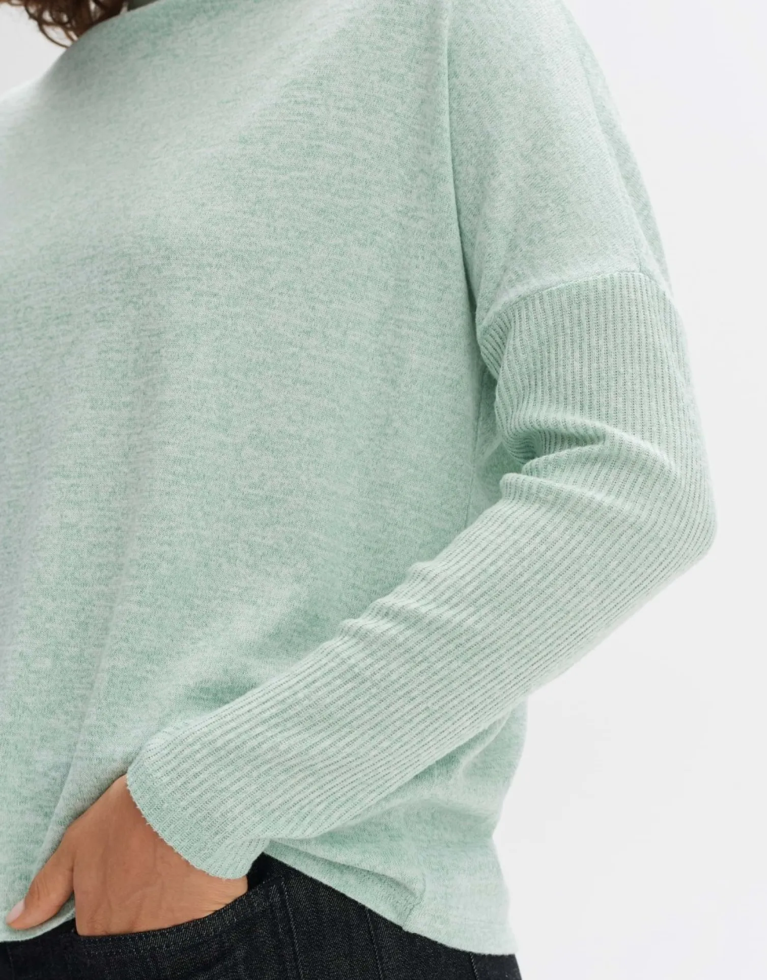 someday Fashion Shirts>Oversized Shirt Shamina Soft Pale Mint