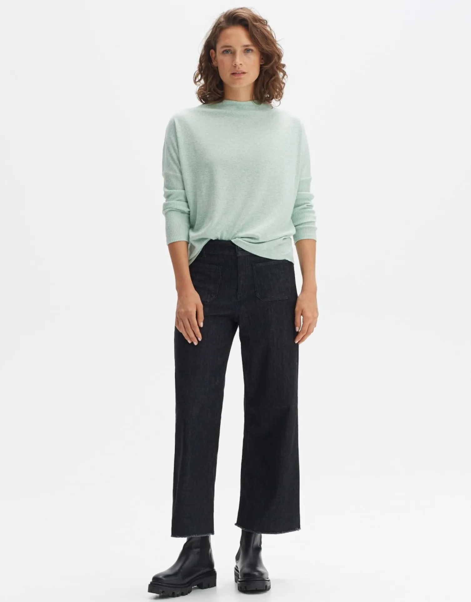 someday Fashion Shirts>Oversized Shirt Shamina Soft Pale Mint