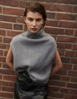 someday Fashion Gebreide Items>Pullunder Palisa Easy Grey