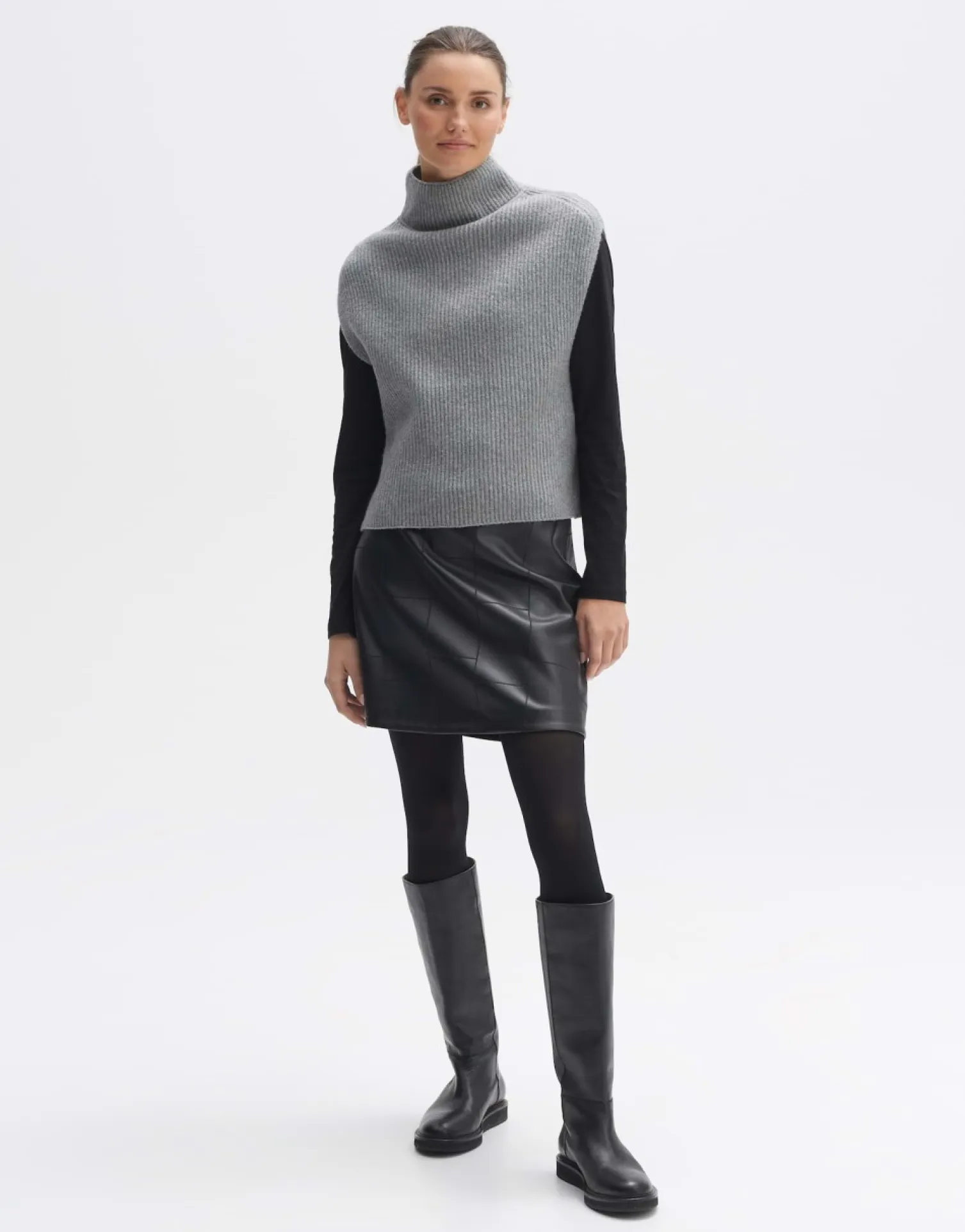 someday Fashion Gebreide Items>Pullunder Palisa Easy Grey