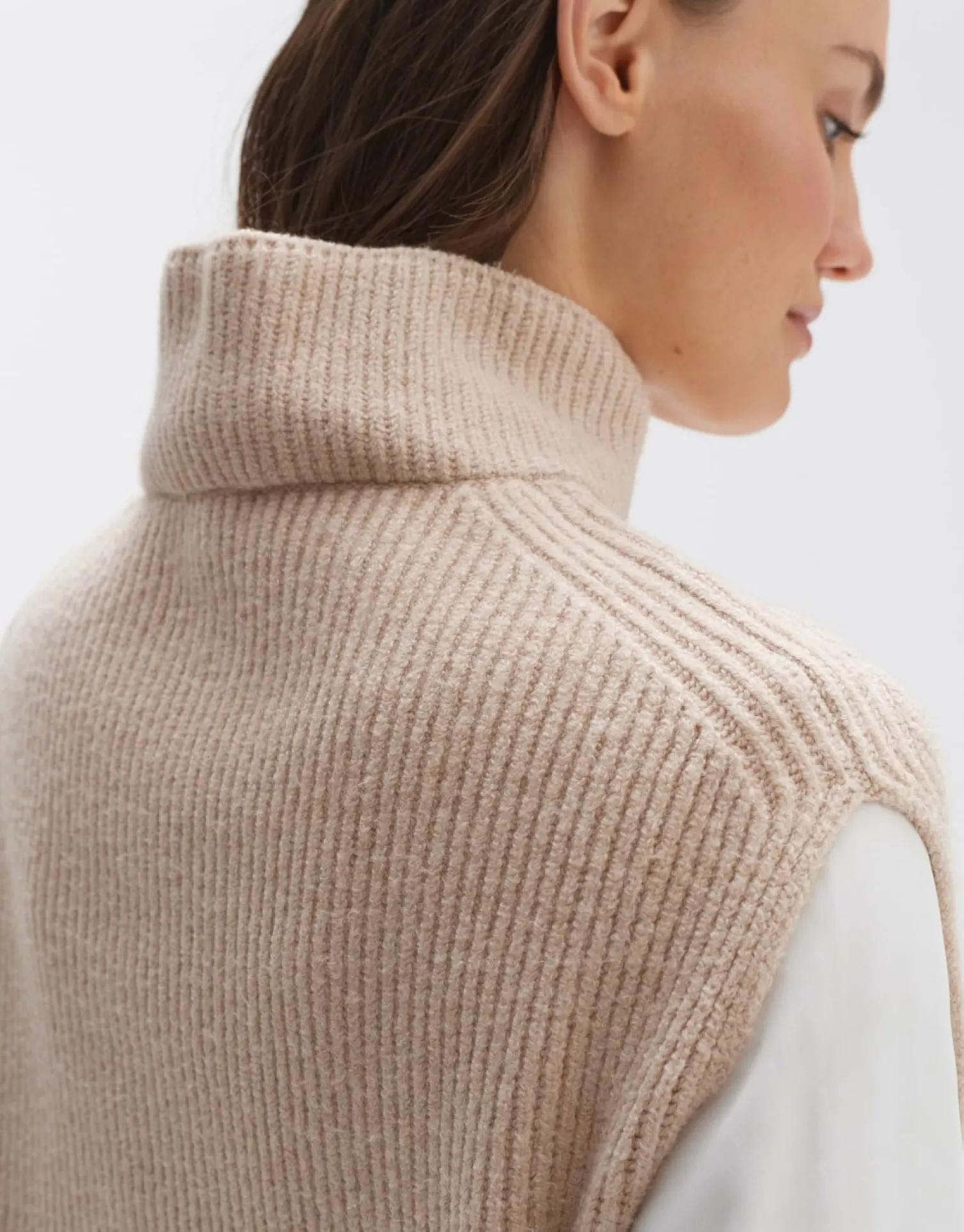 someday Fashion Gebreide Items>Pullunder Palisa Macadamia
