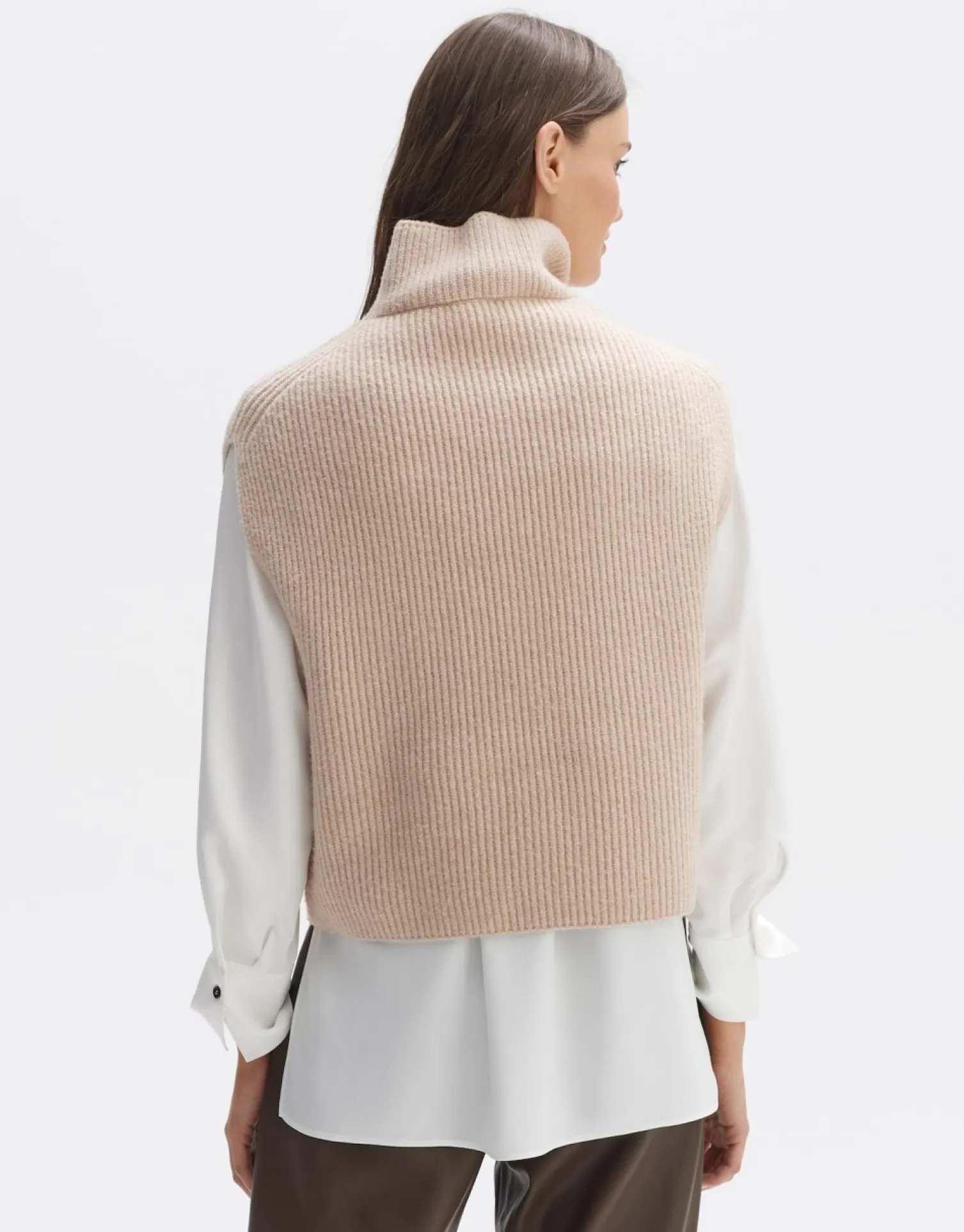 someday Fashion Gebreide Items>Pullunder Palisa Macadamia