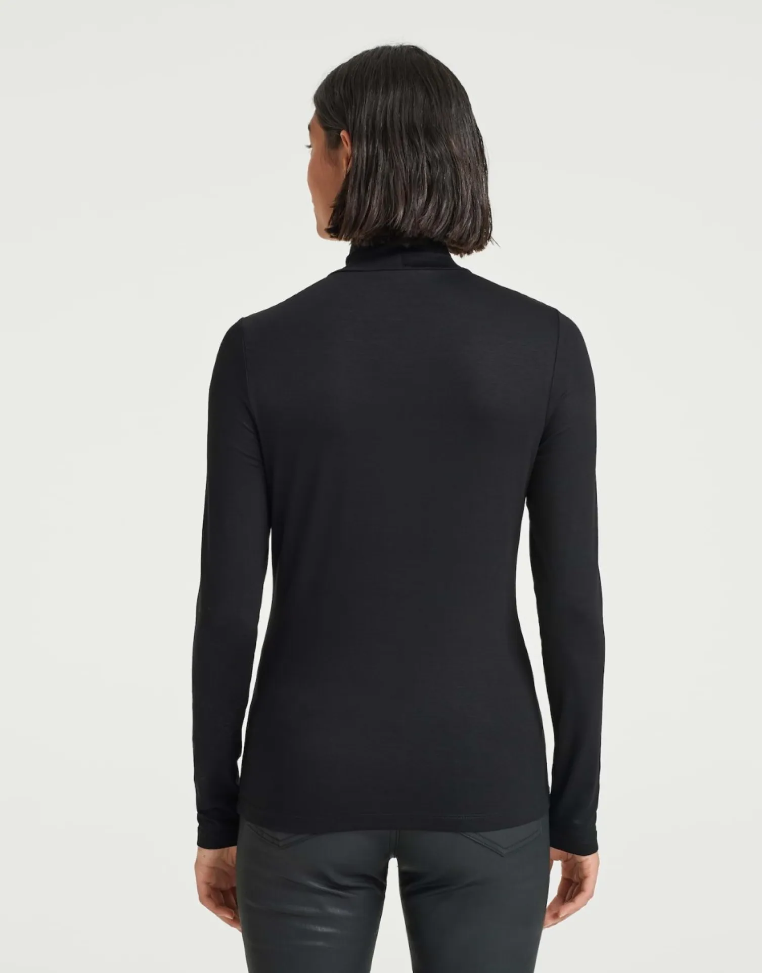 someday Fashion Shirts>Shirt Met Col Sariette Black