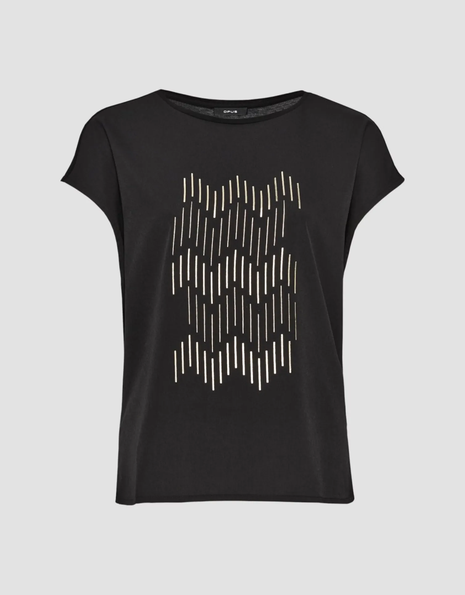 someday Fashion Shirts>Shirt Met Print Setro Print Black
