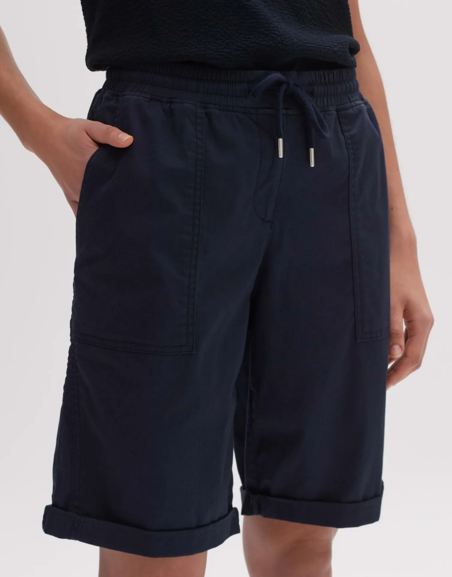 someday Fashion Broeken>Short Melvita Shorts Solid Coal Blue