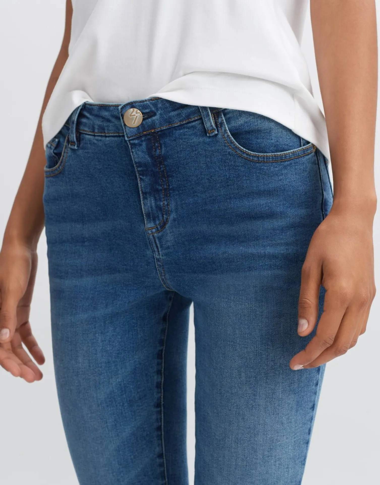 someday Fashion Jeans>Slim Jeans Evita Vintage Blue Vintage