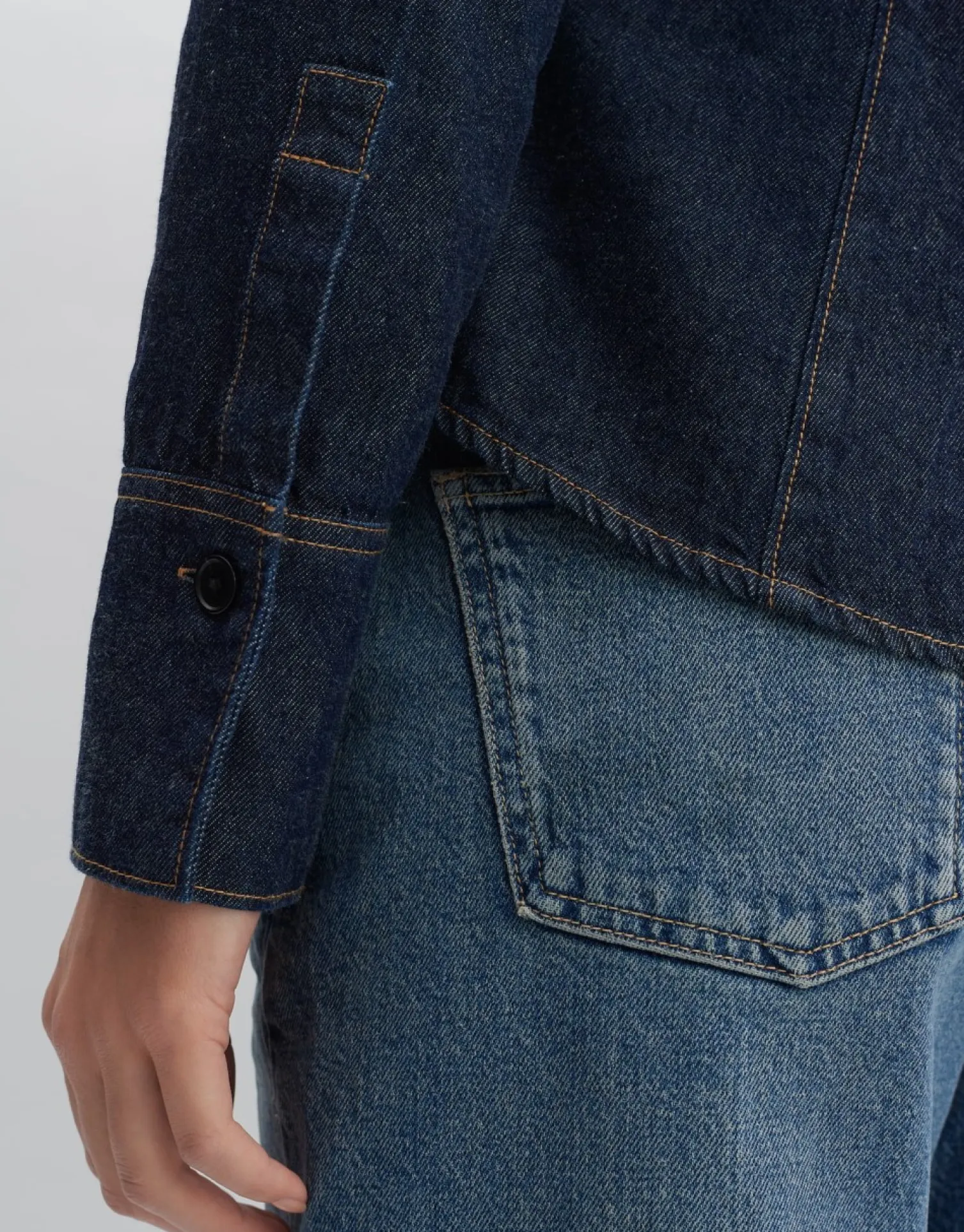 someday Fashion Blouses>Spijkerblouse Famalia Washed Night Blue