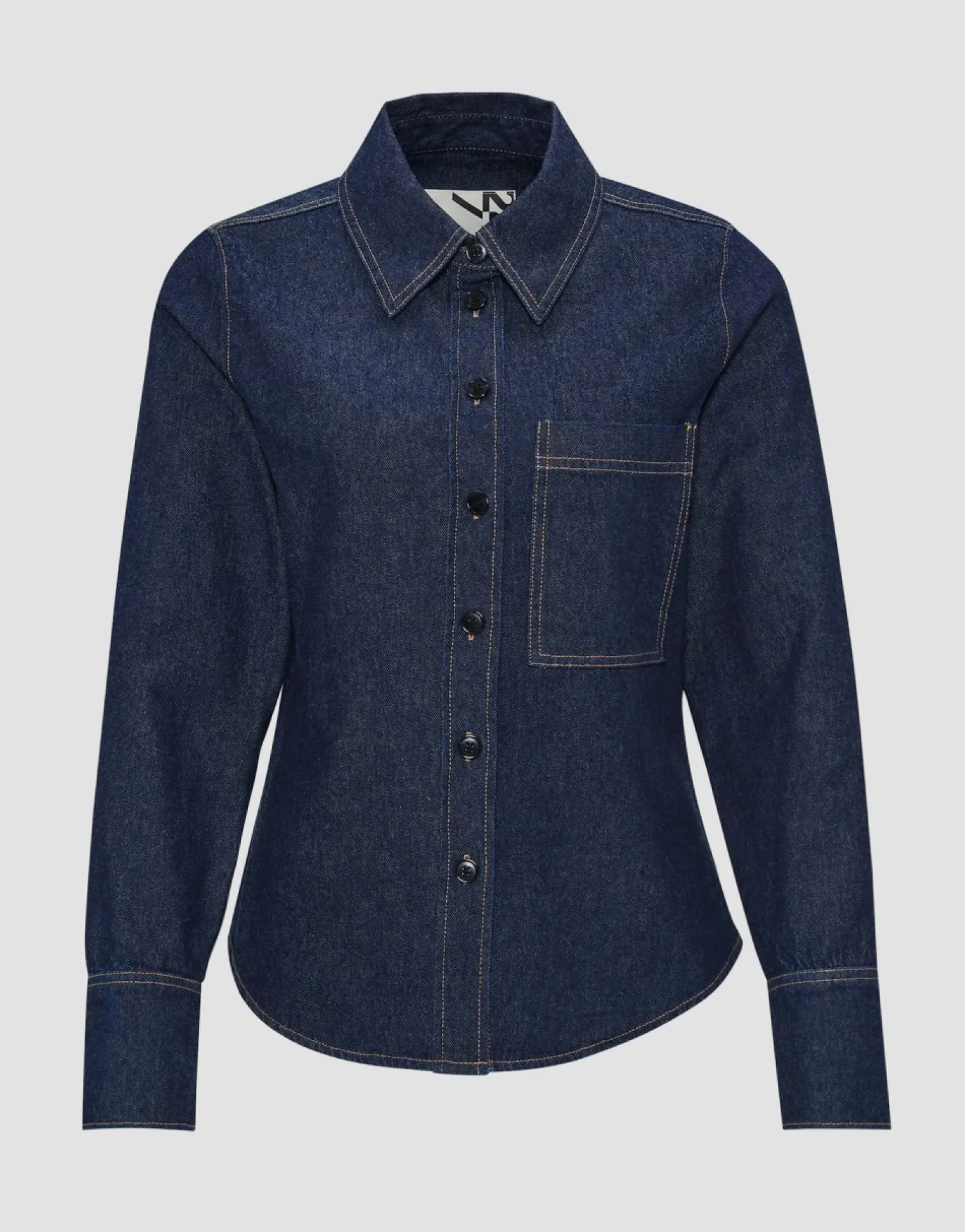 someday Fashion Blouses>Spijkerblouse Famalia Washed Night Blue