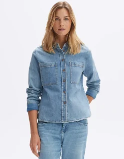 someday Fashion Blouses>Spijkerblouse Flippi Blue Frozen