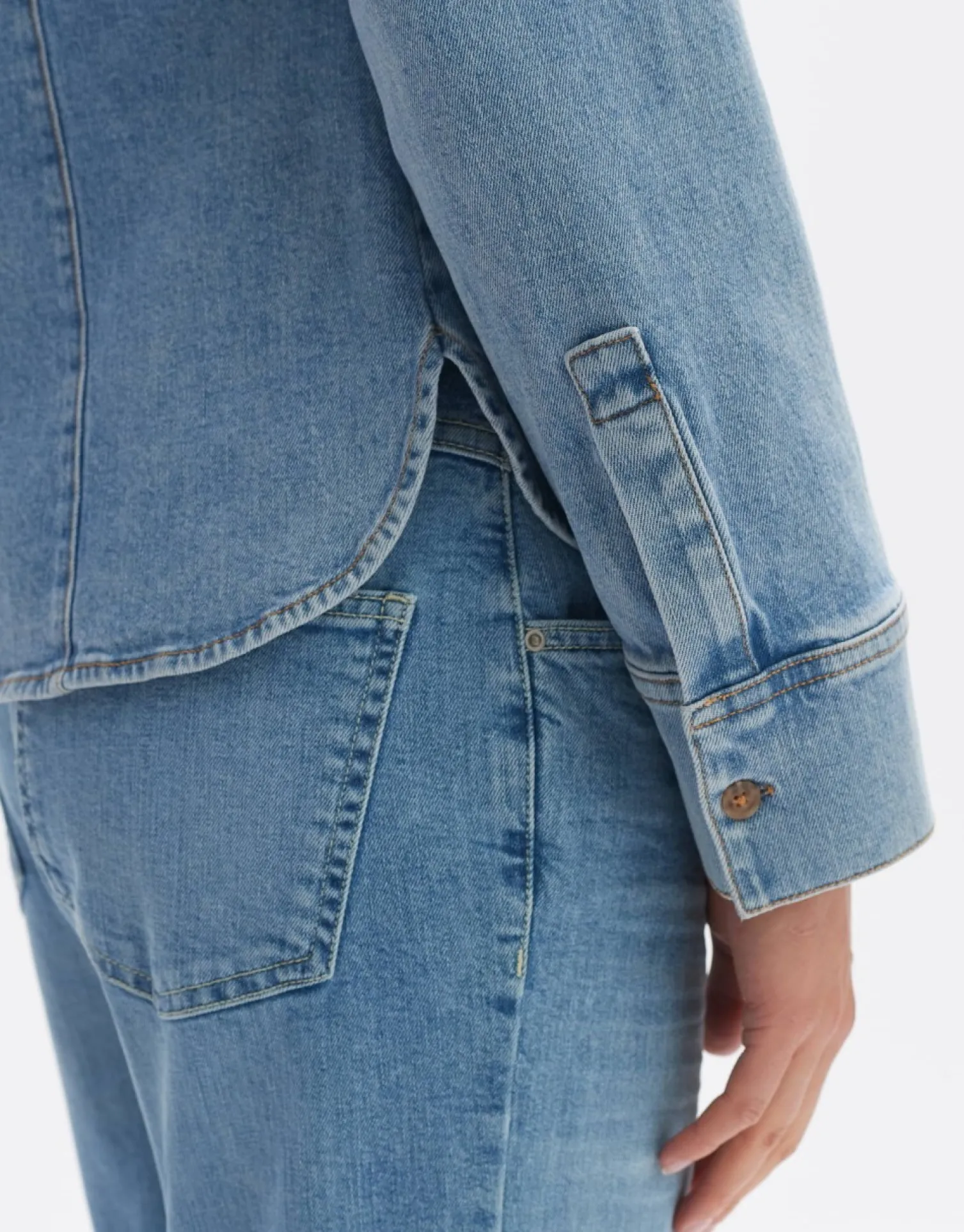 someday Fashion Blouses>Spijkerblouse Flippi Blue Frozen