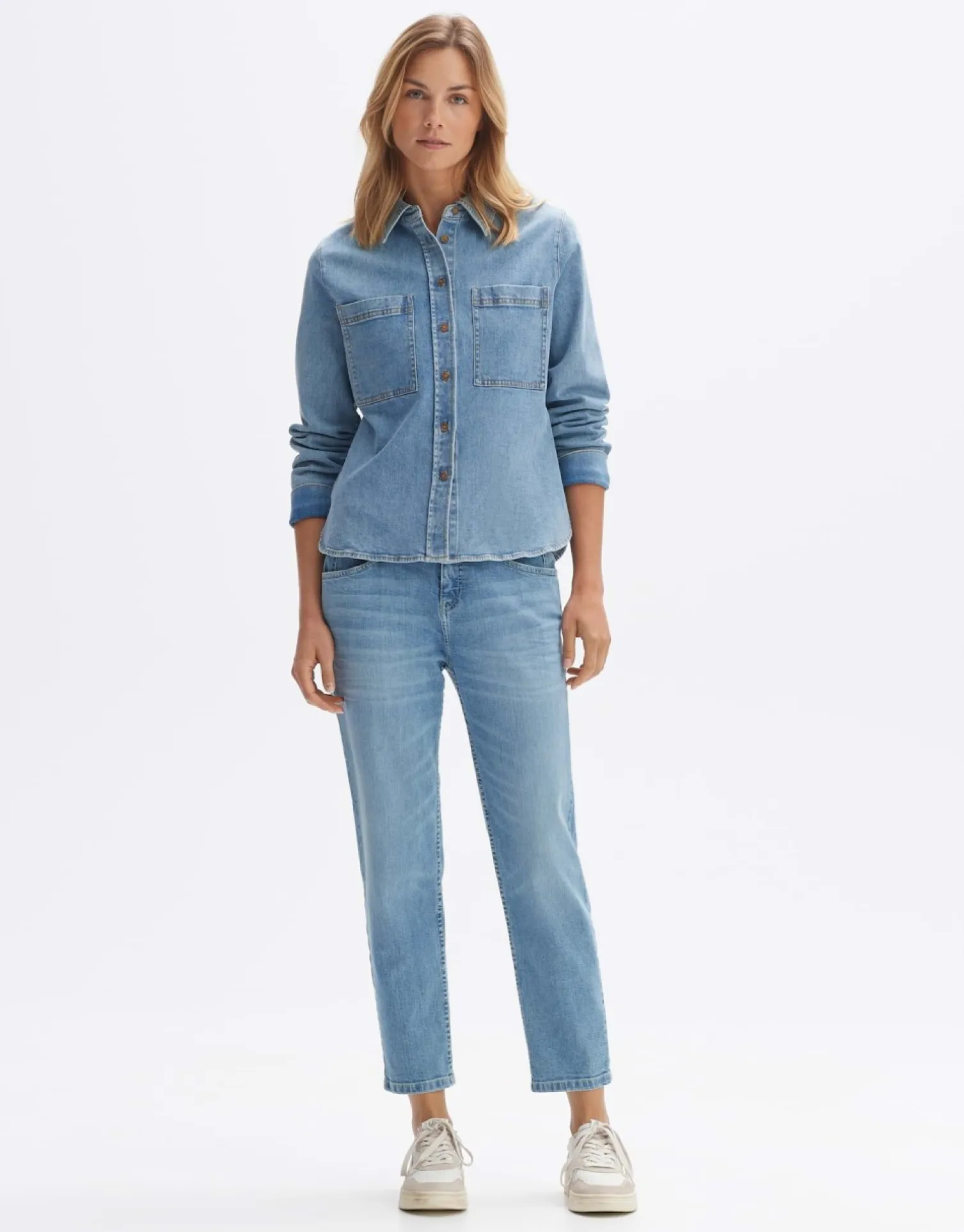 someday Fashion Blouses>Spijkerblouse Flippi Blue Frozen