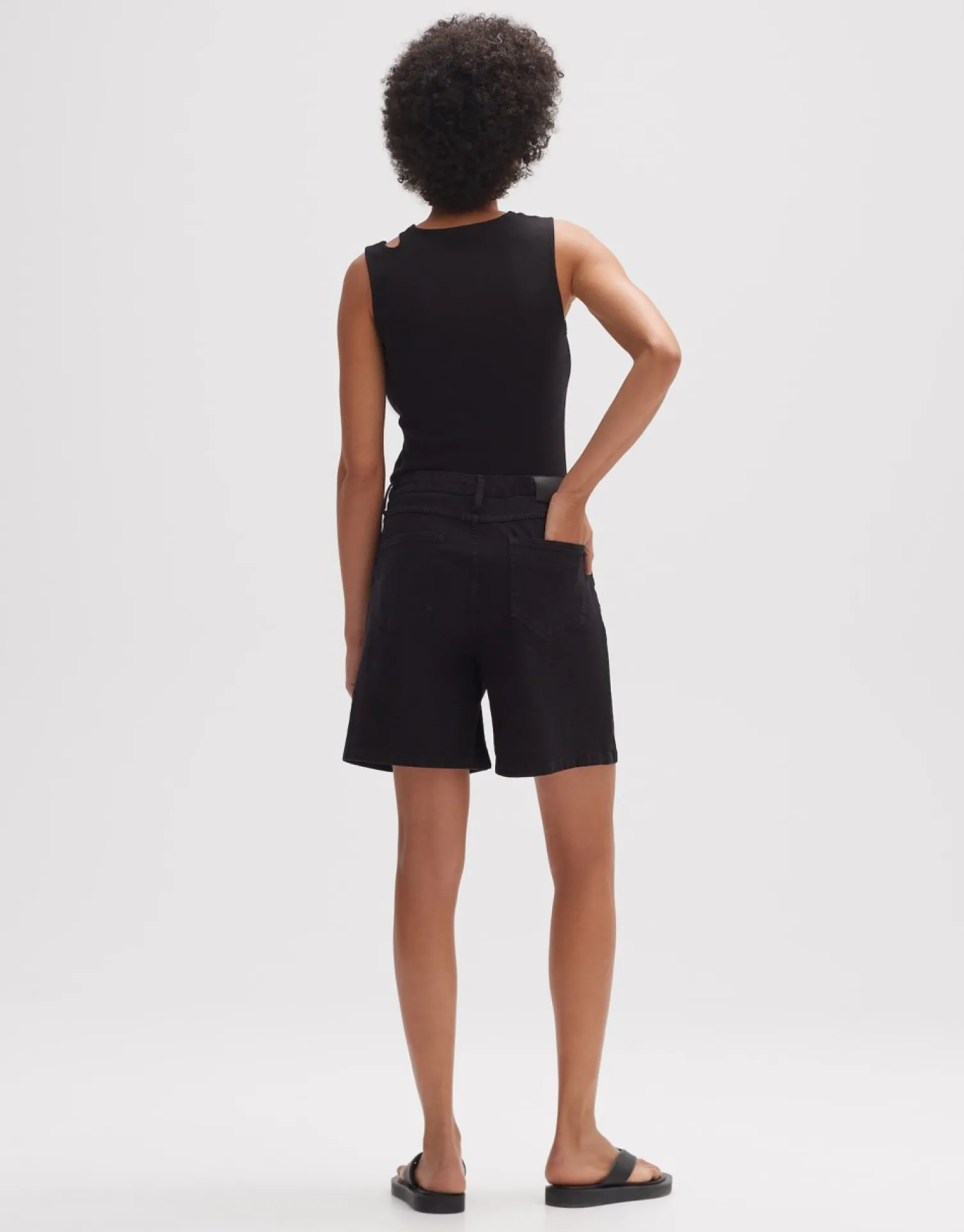 someday Fashion Gebreide Items>Spijkershorts Louis Shorts Black