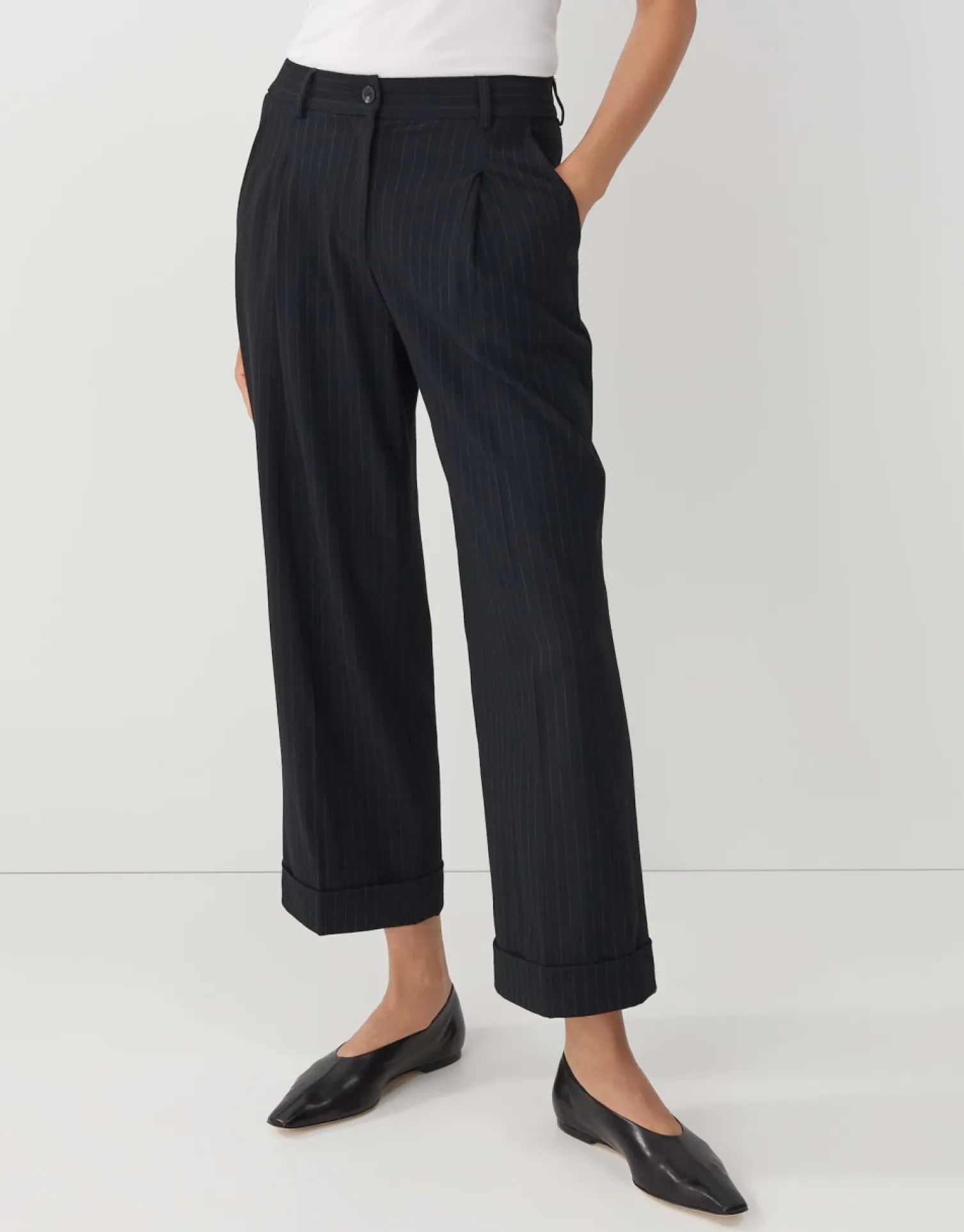 someday Fashion Broeken>Stoffen Broek Cisilia Stripe Ocean