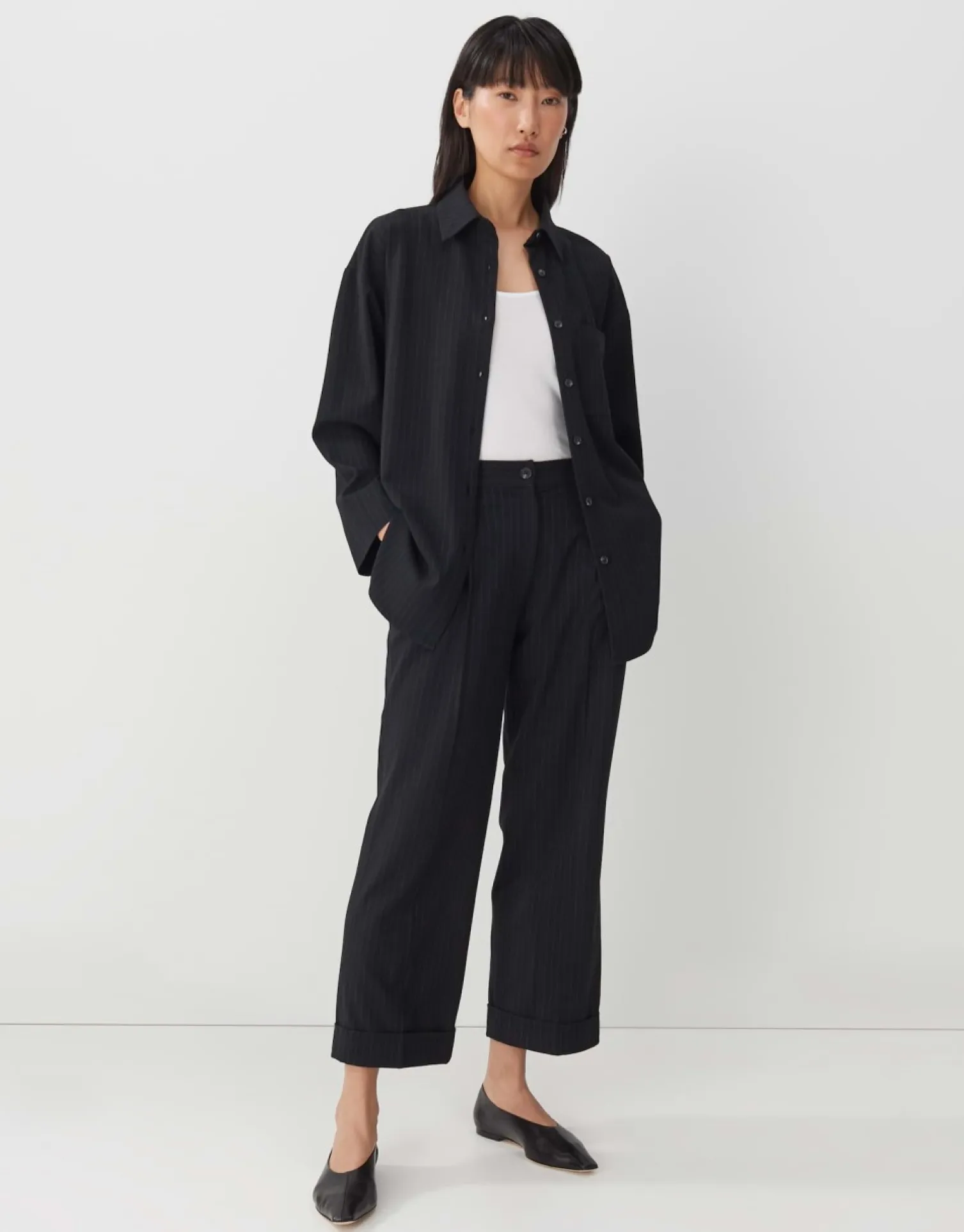 someday Fashion Broeken>Stoffen Broek Cisilia Stripe Ocean