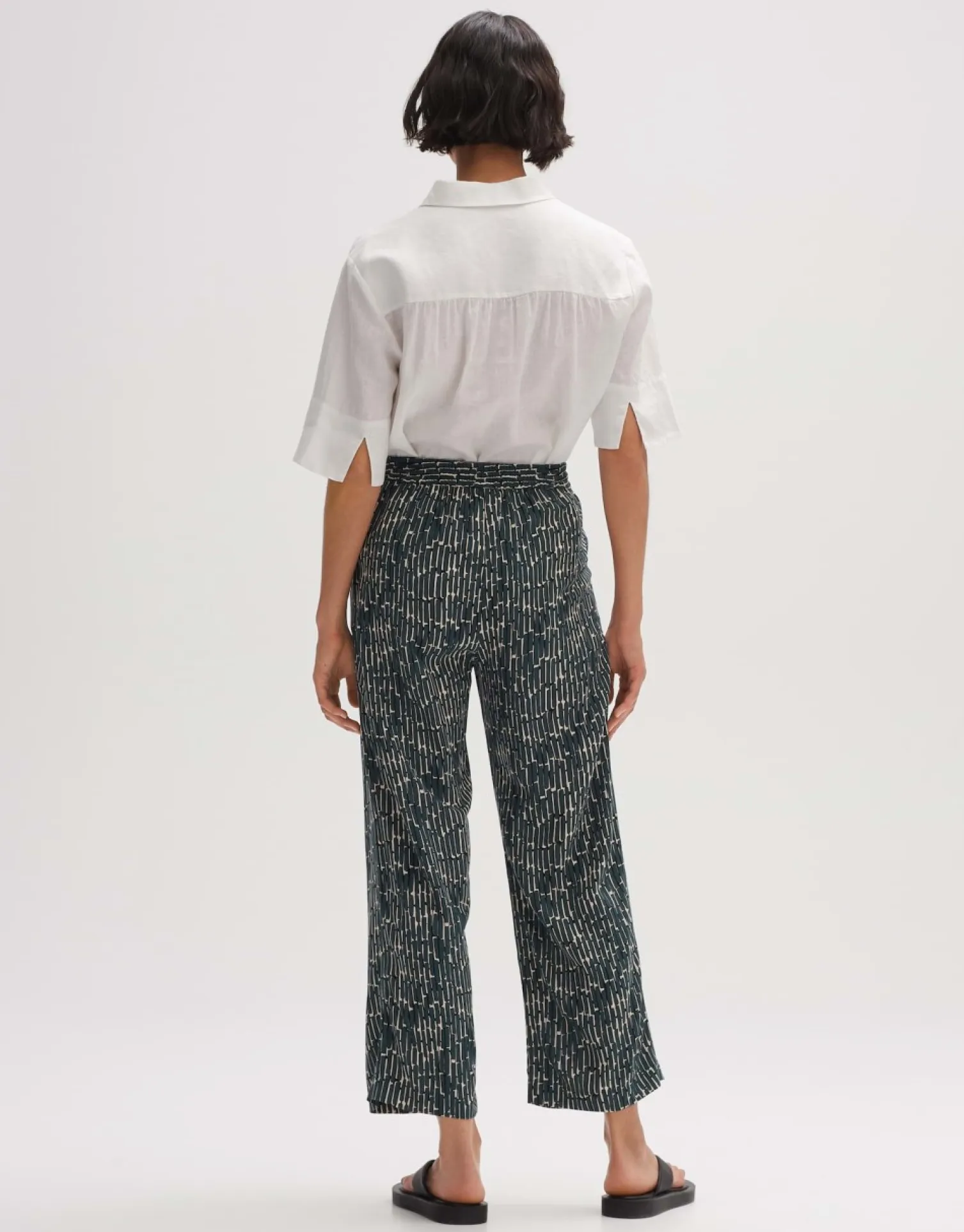 someday Fashion Broeken>Stoffen Broek Mahola Sunny Deep Teal