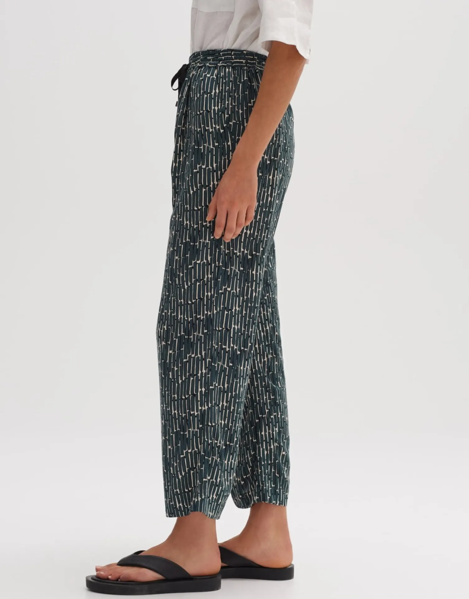 someday Fashion Broeken>Stoffen Broek Mahola Sunny Deep Teal