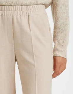 someday Fashion Broeken>Stoffen Broek Maikito Brushed Macadamia