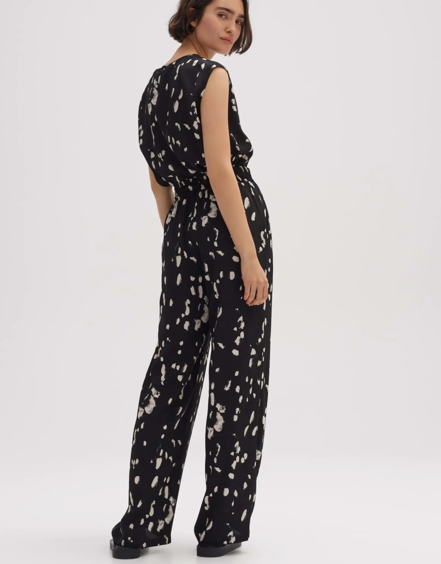 someday Fashion Jeans>Stoffen Broek Manilo Groove Black