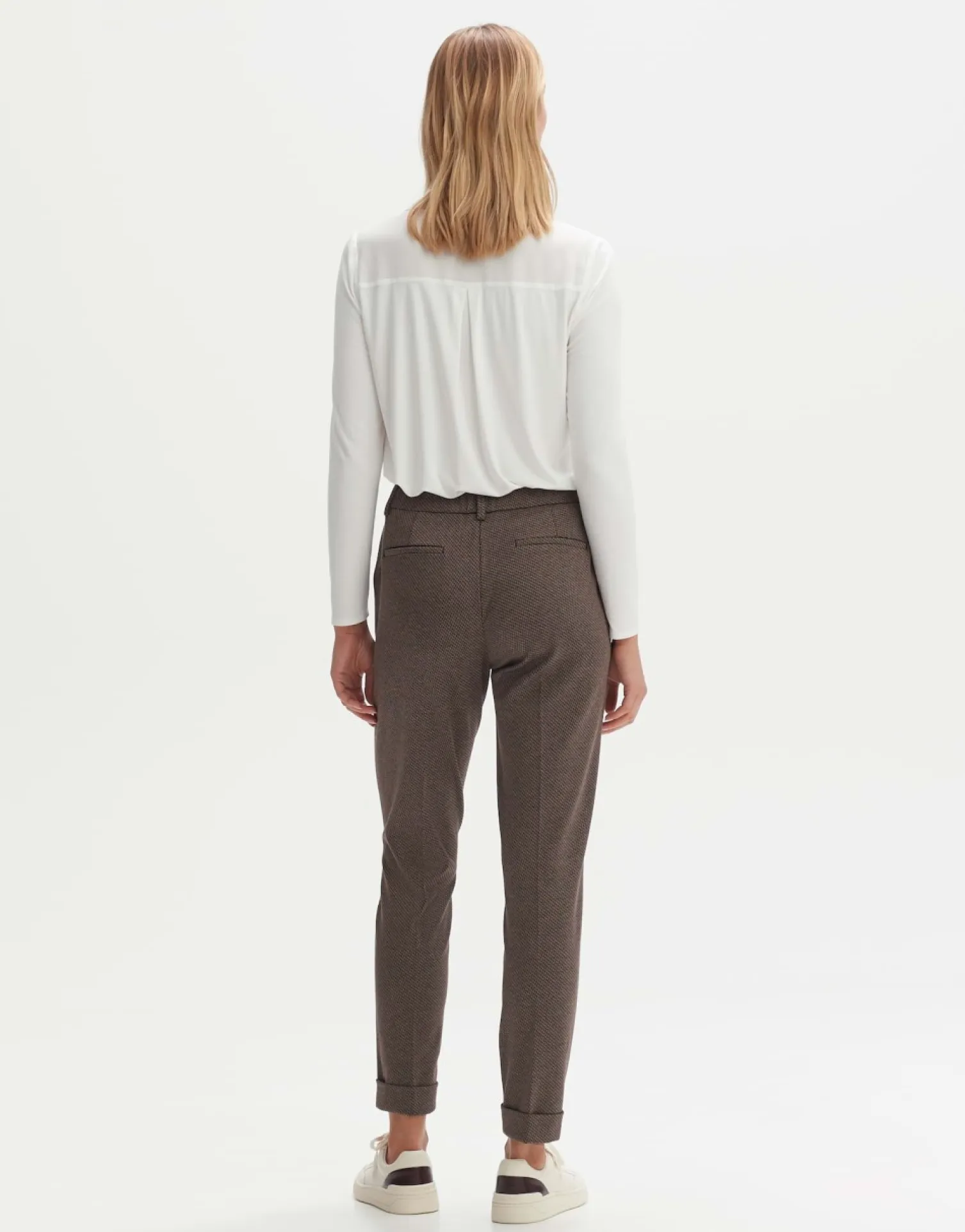 someday Fashion Broeken>Stoffen Broek Melina Track Sandalwood