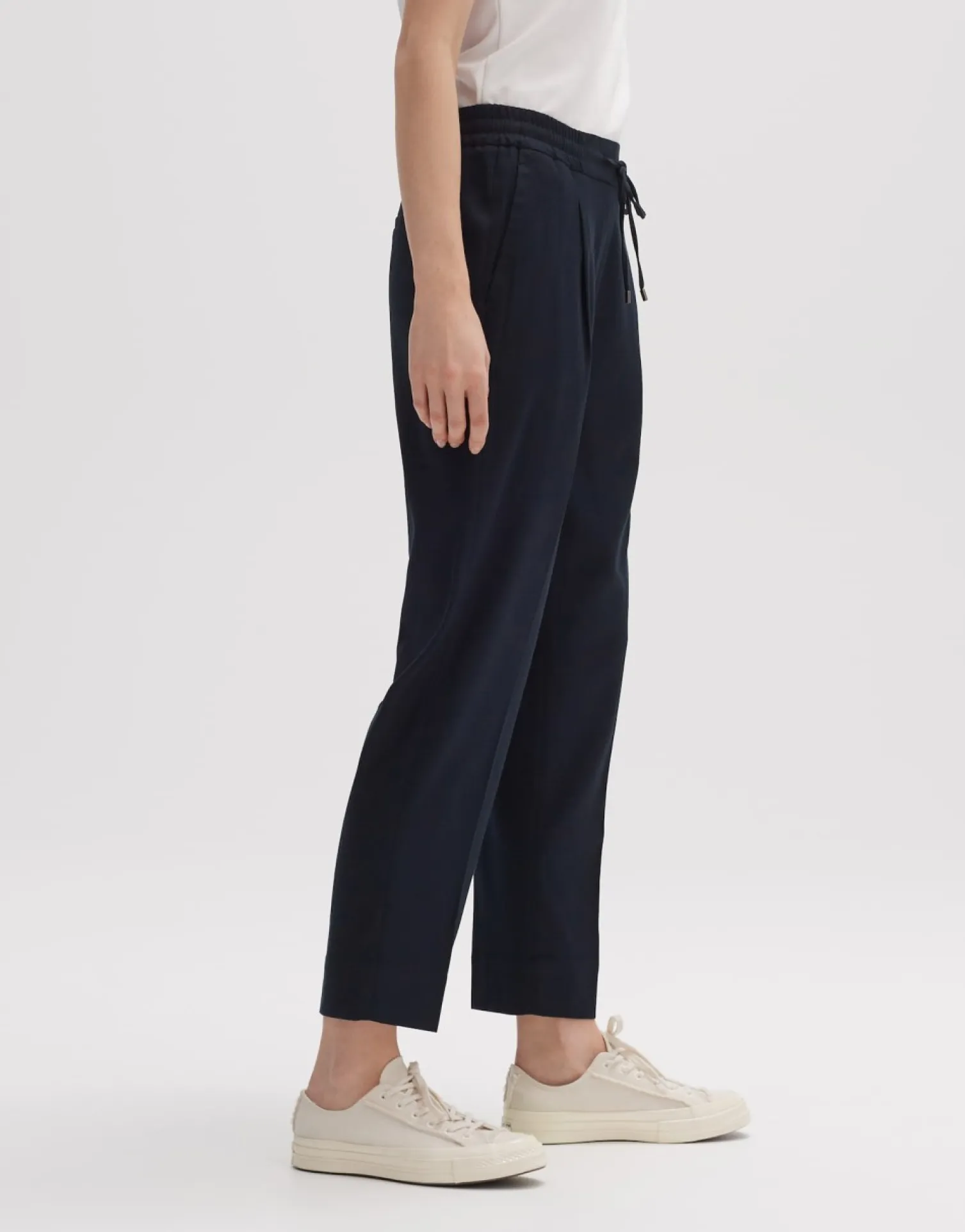 someday Fashion Broeken>Stoffen Broek Melosa Breeze Coal Blue