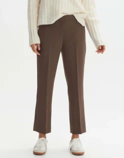 someday Fashion Broeken>Stoffen Broek Miriki Detail Sandalwood
