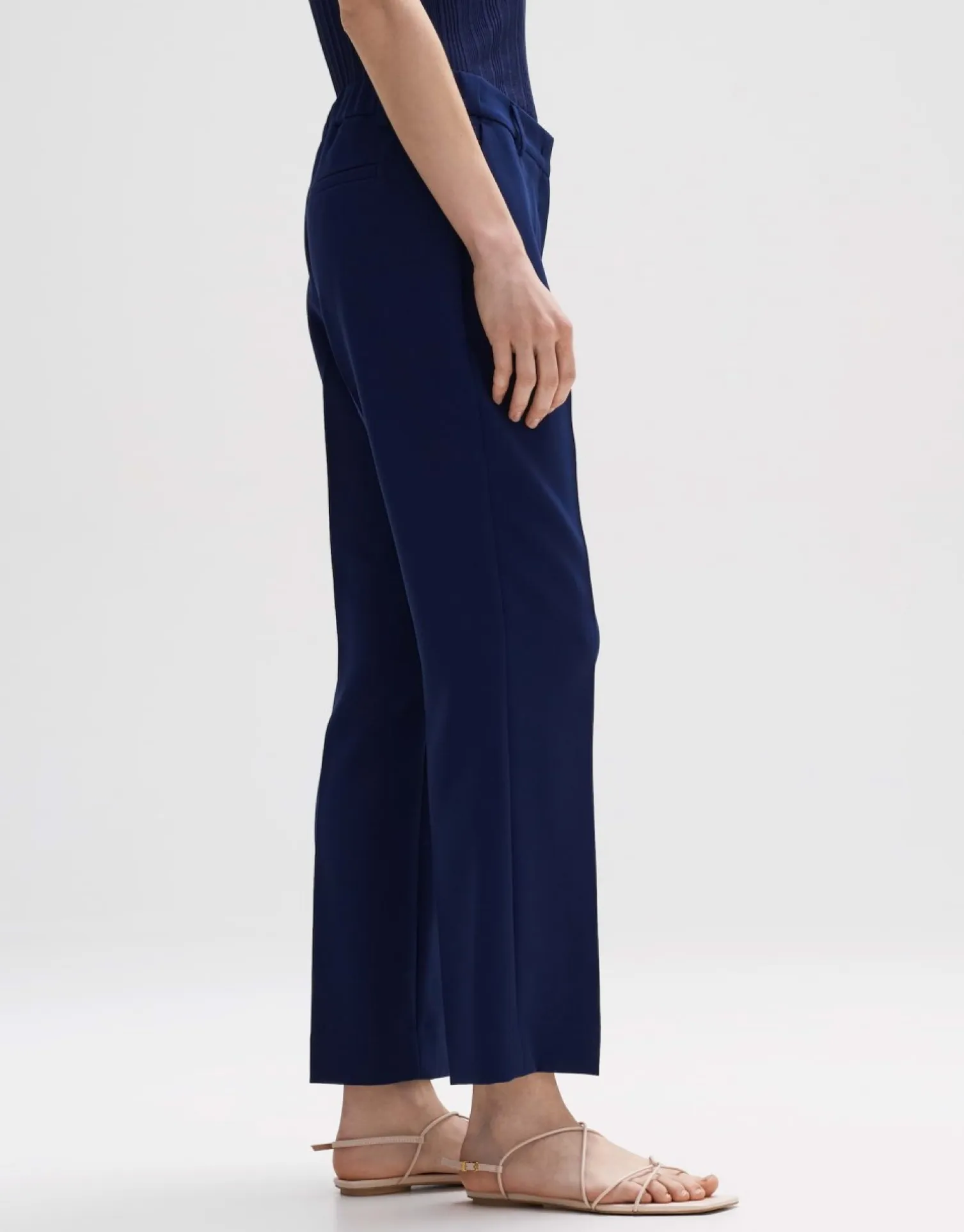 someday Fashion Broeken>Stoffen Broek Miriki Detail Blue Hour
