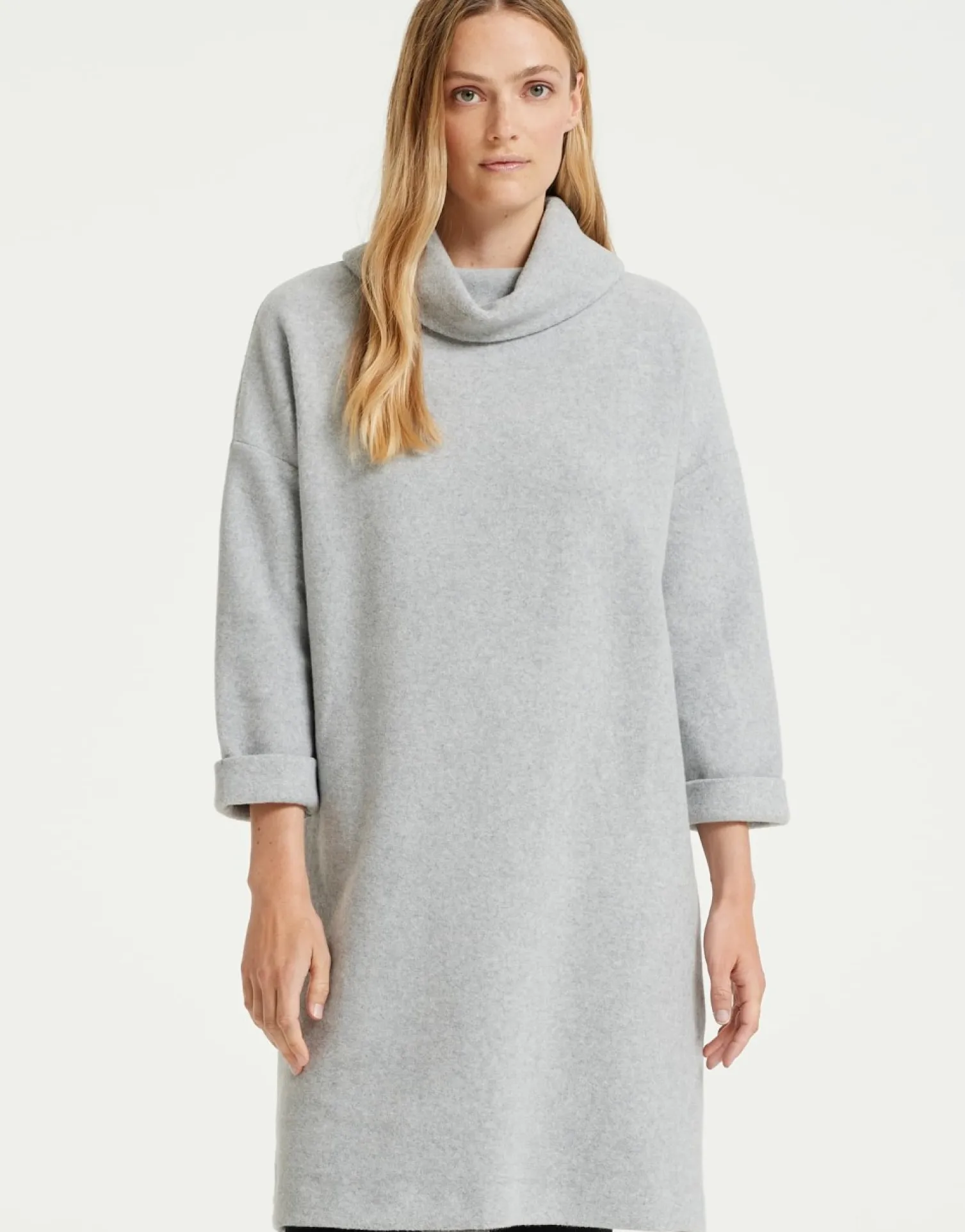 someday Fashion Jurken Rokken>Sweatjurk Welise Hazy Fog Melange