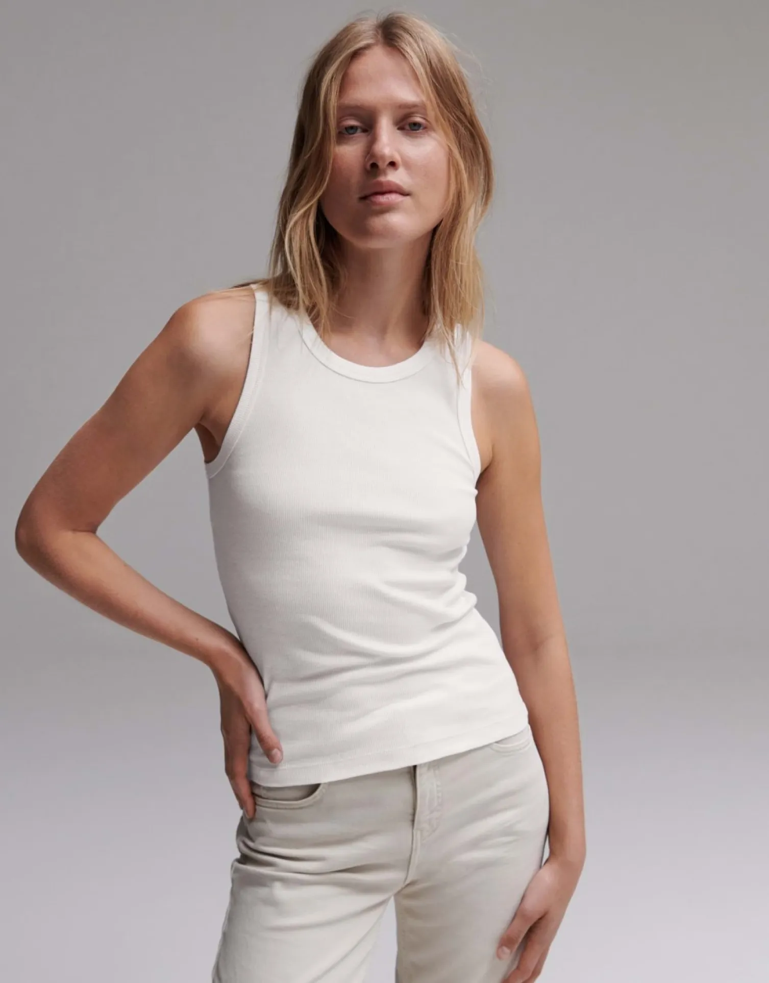 someday Fashion Shirts>Tanktop Ilesso White