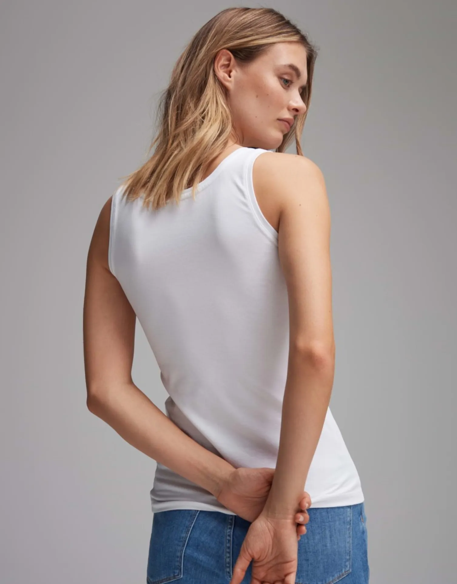 someday Fashion Shirts>Topje Imilia White