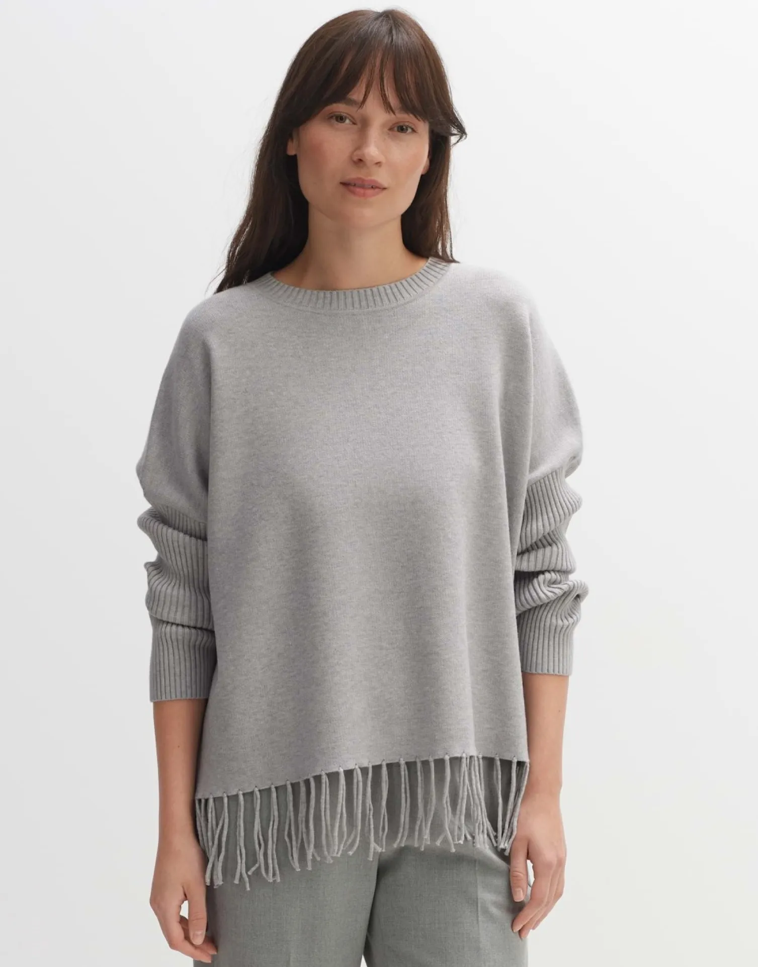 someday Fashion Gebreide Items>Trui Pebila Hazy Fog Melange