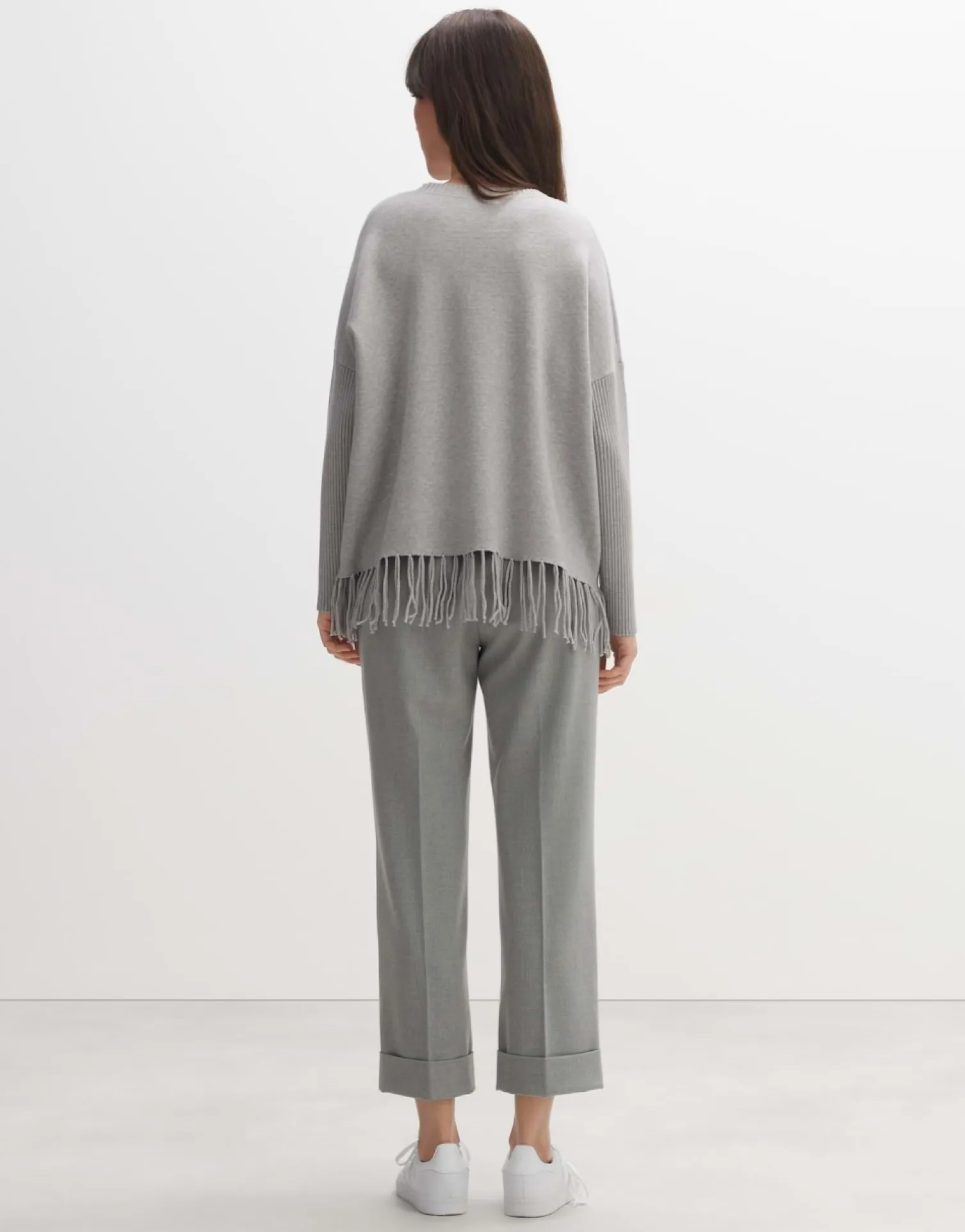 someday Fashion Gebreide Items>Trui Pebila Hazy Fog Melange