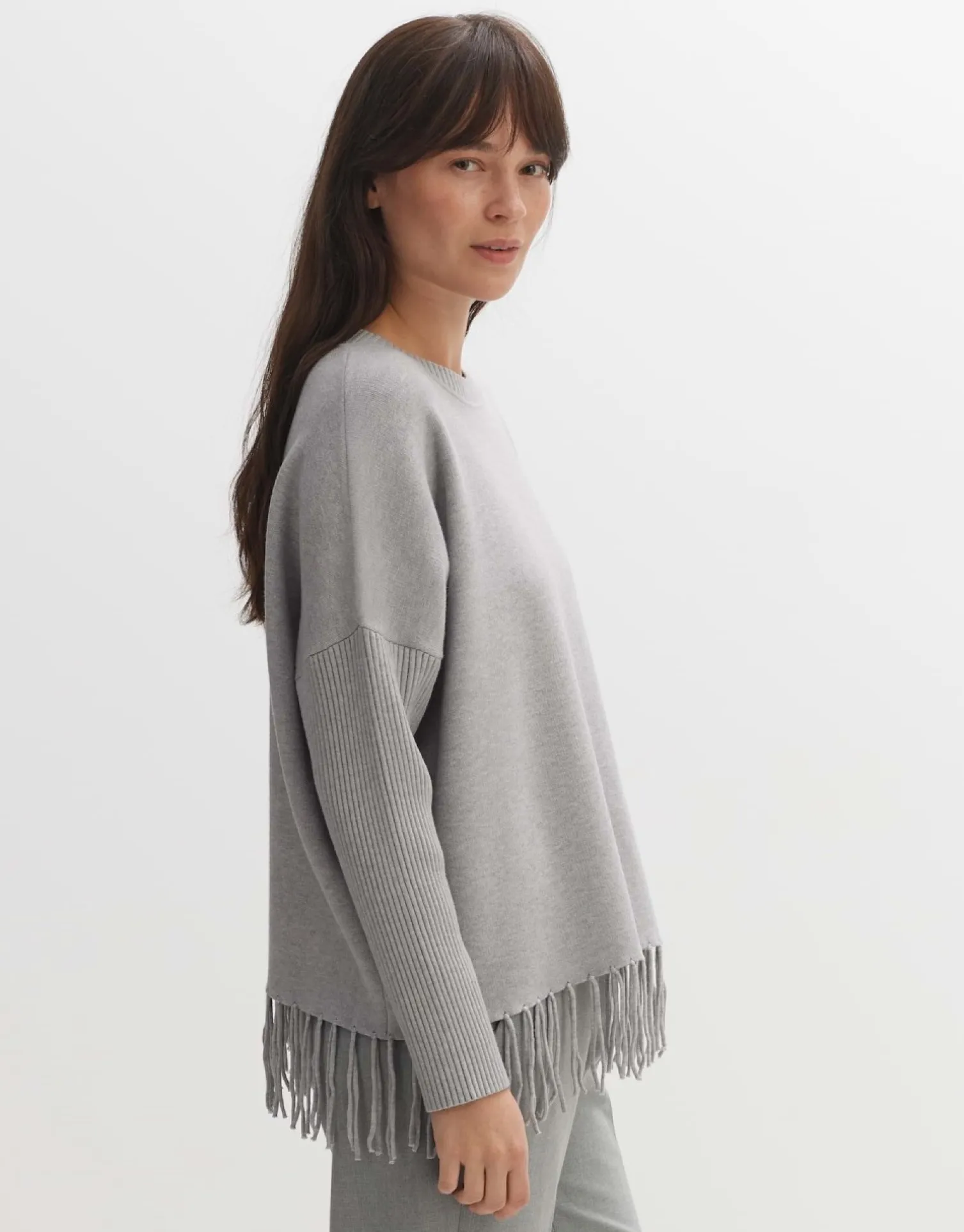 someday Fashion Gebreide Items>Trui Pebila Hazy Fog Melange