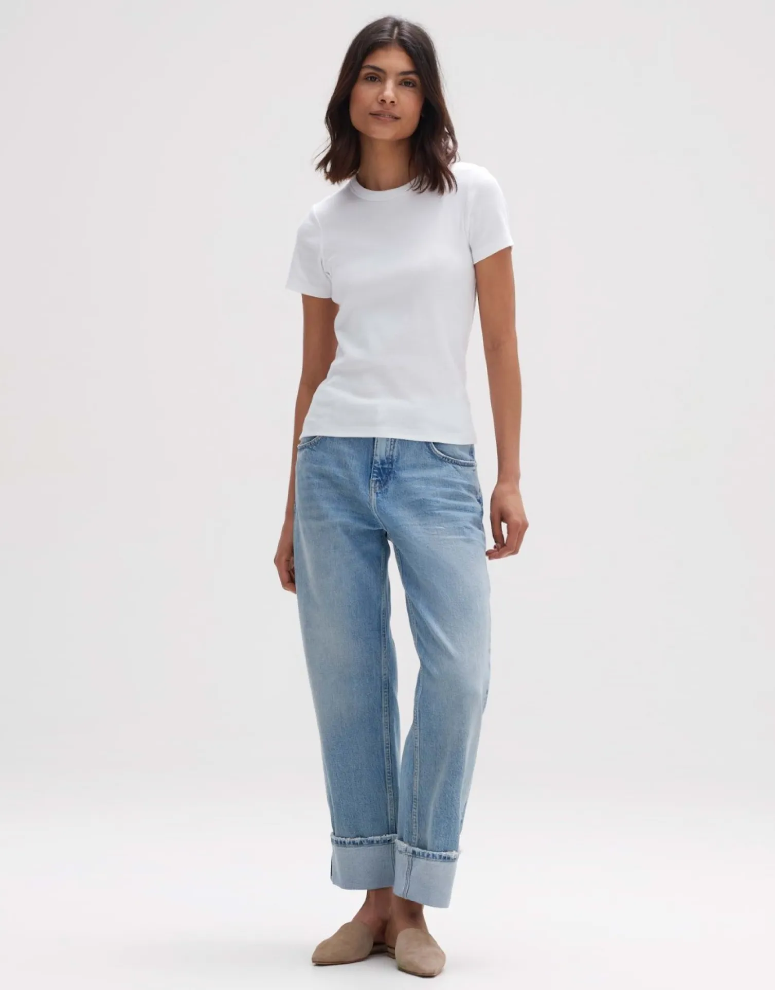 someday Fashion Shirts>T-Shirt Samuna White