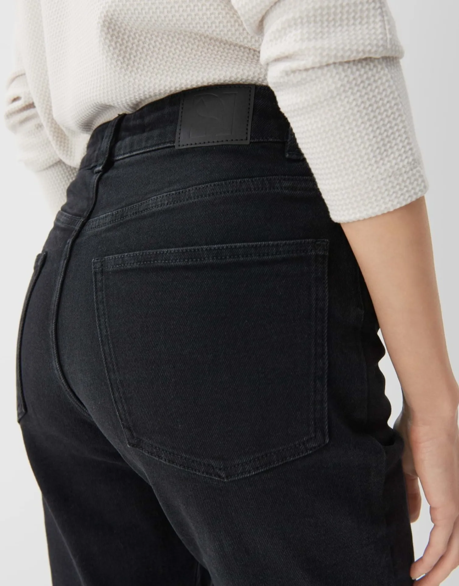 someday Fashion Gebreide Items>Uitlopende Jeans Ciflare Charcoal Dark Charcoal