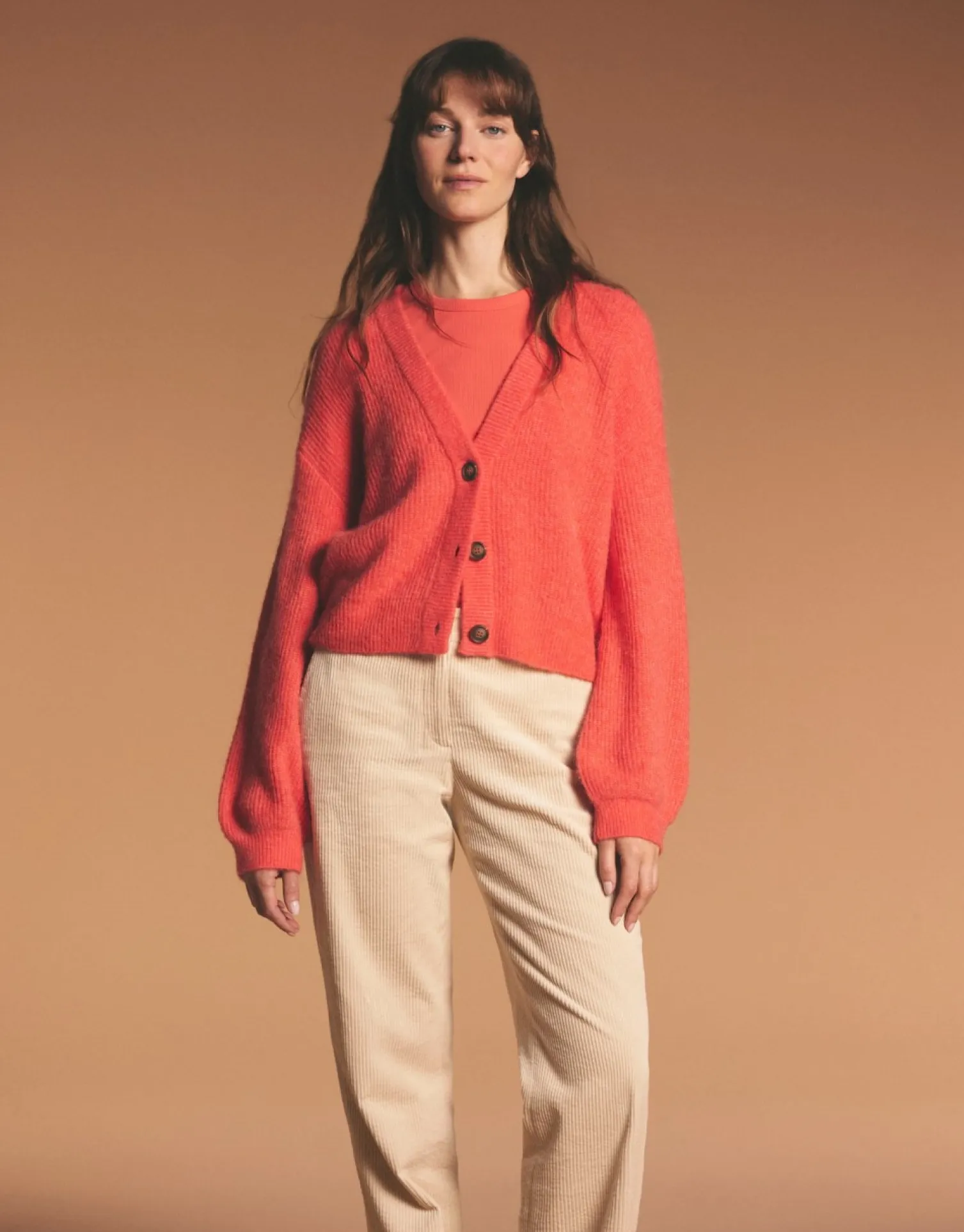 someday Fashion Gebreide Items>Vest Dimunu Radiant Red