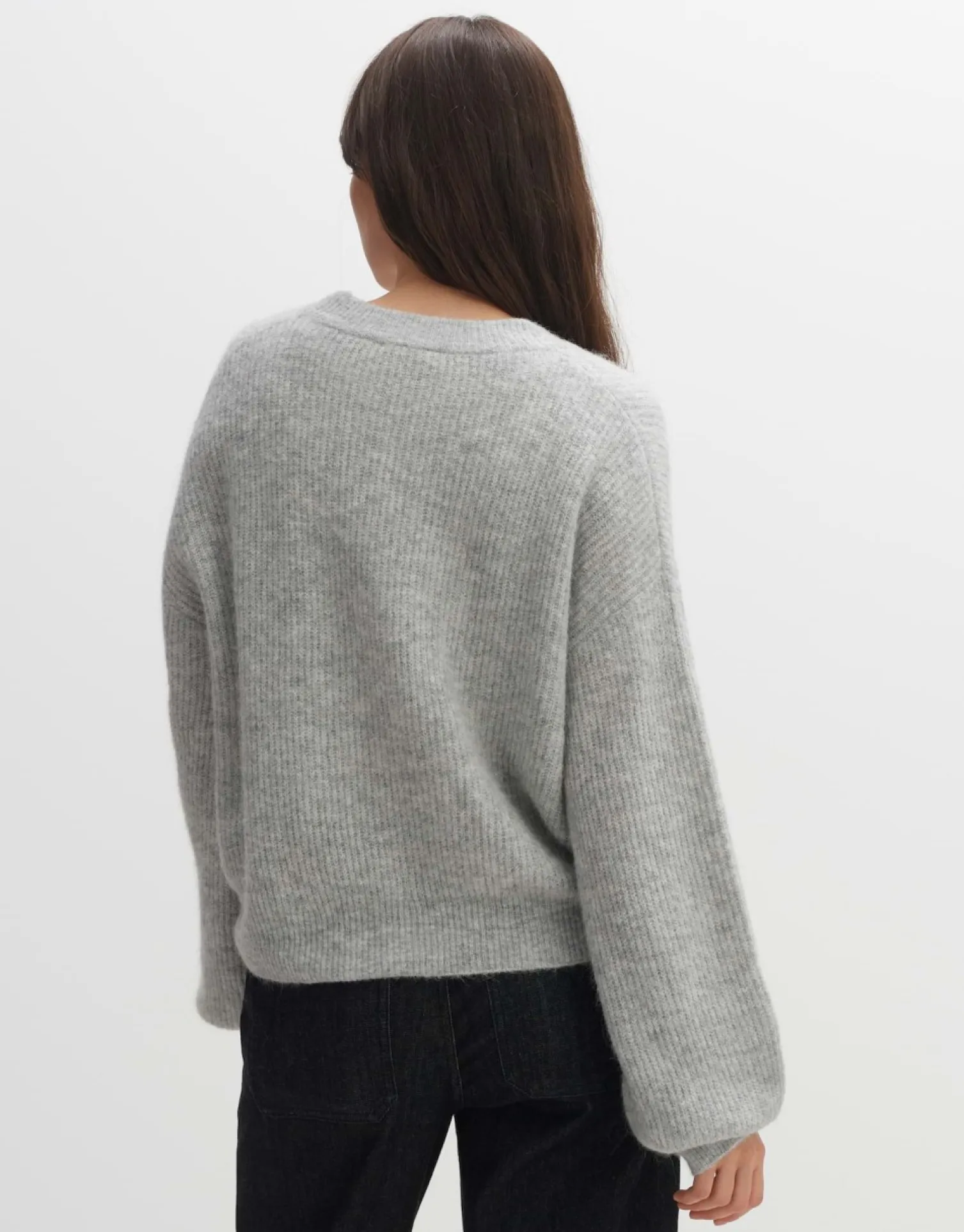 someday Fashion Gebreide Items>Vest Dimunu Hazy Fog Melange